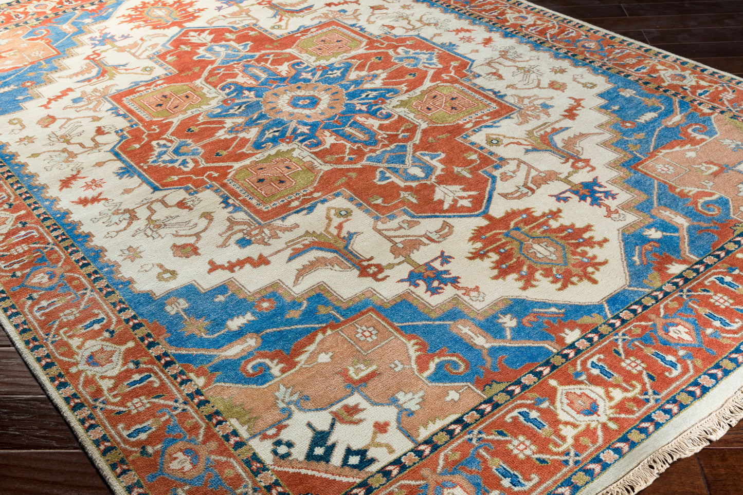 Zeus ZEU-8002 2' x 3' Handmade Wool Accent Rug