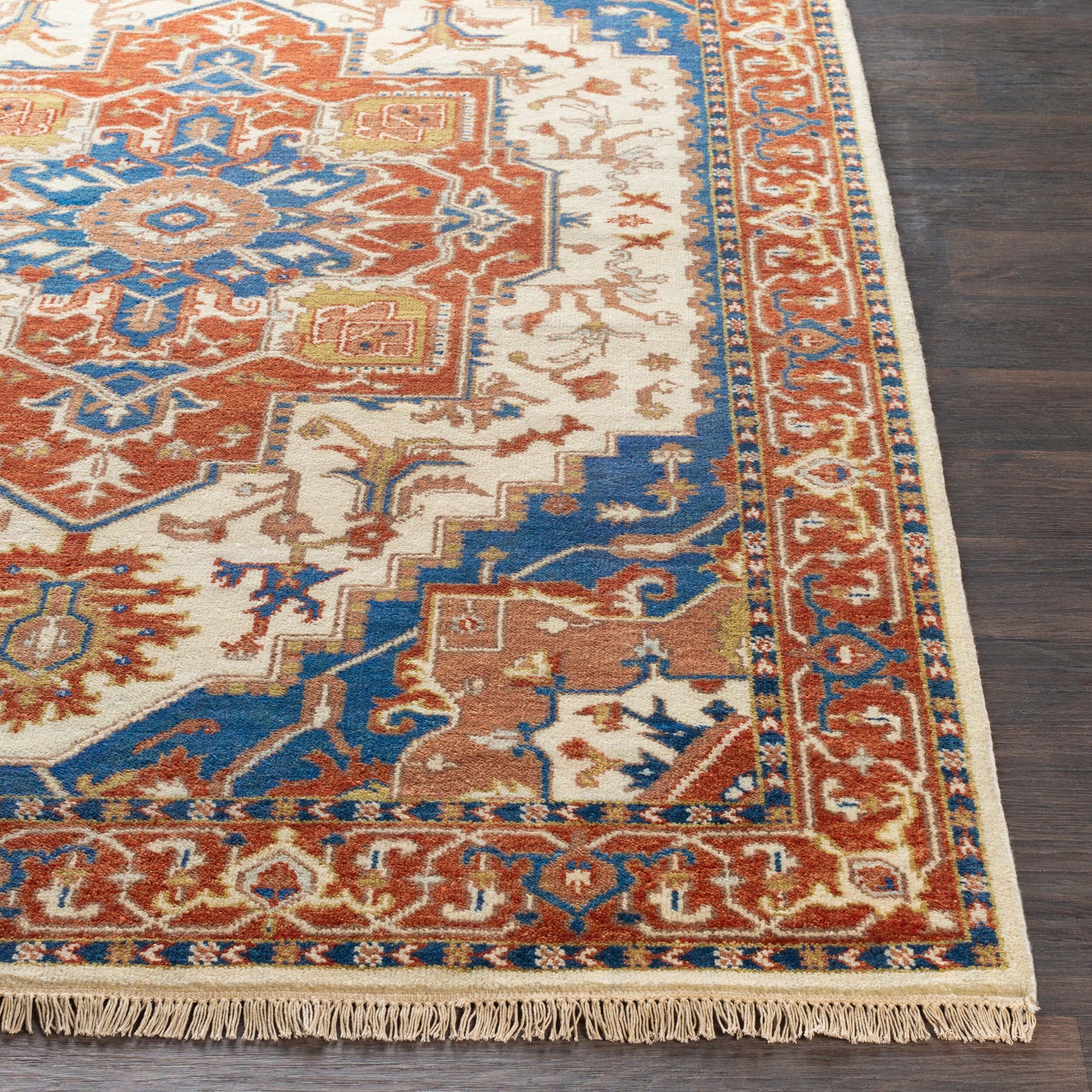 Zeus ZEU-8002 2' x 3' Handmade Wool Accent Rug