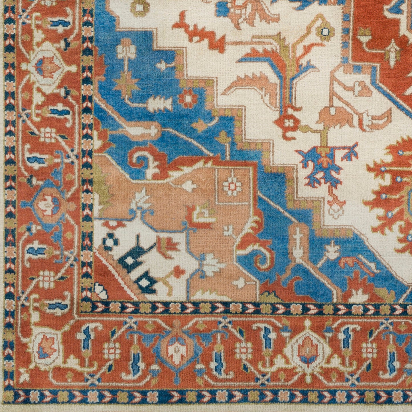 Zeus ZEU-8002 2' x 3' Handmade Wool Accent Rug
