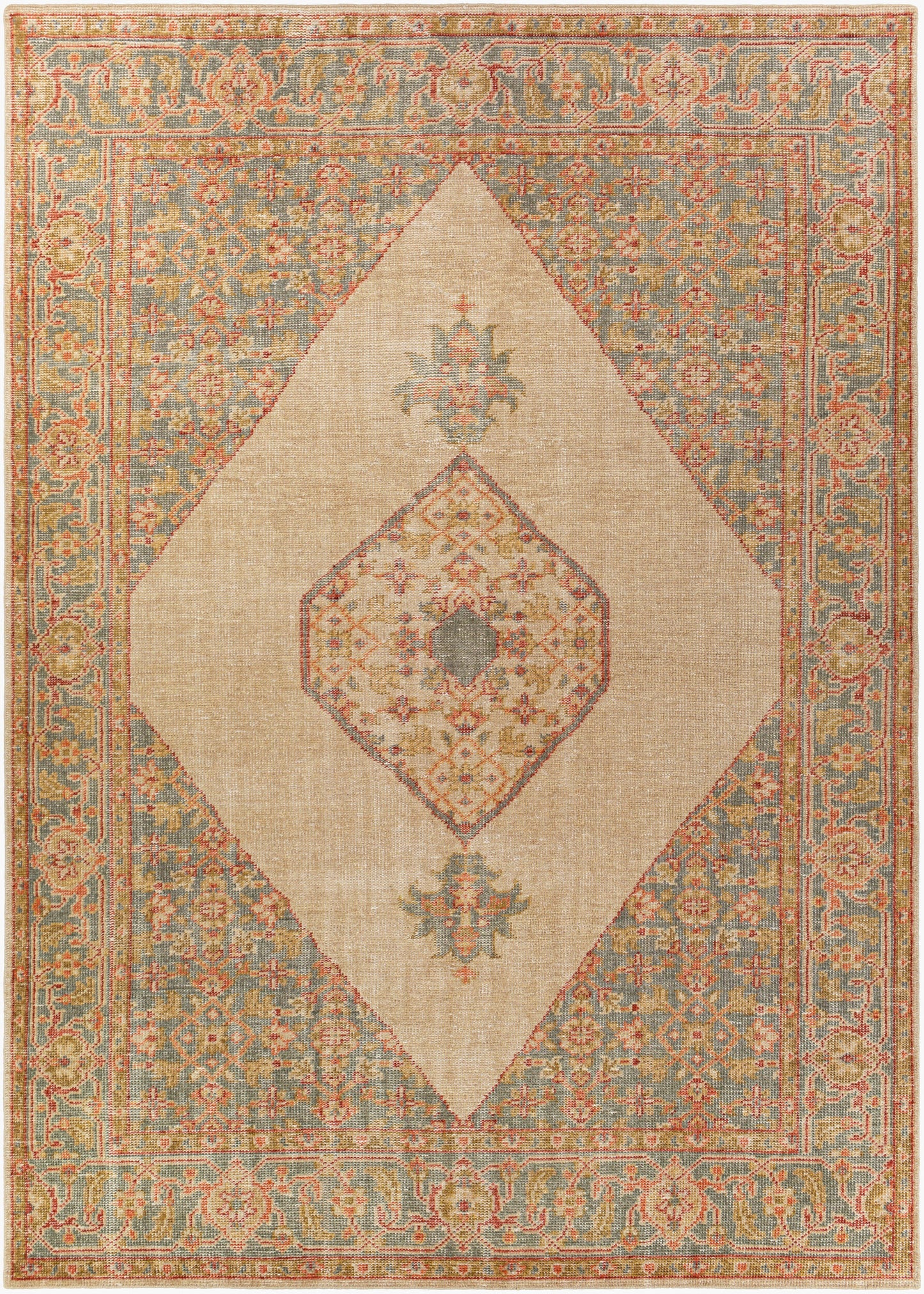 Zahra ZHA-2300 2' x 3' Handmade Wool Accent Rug