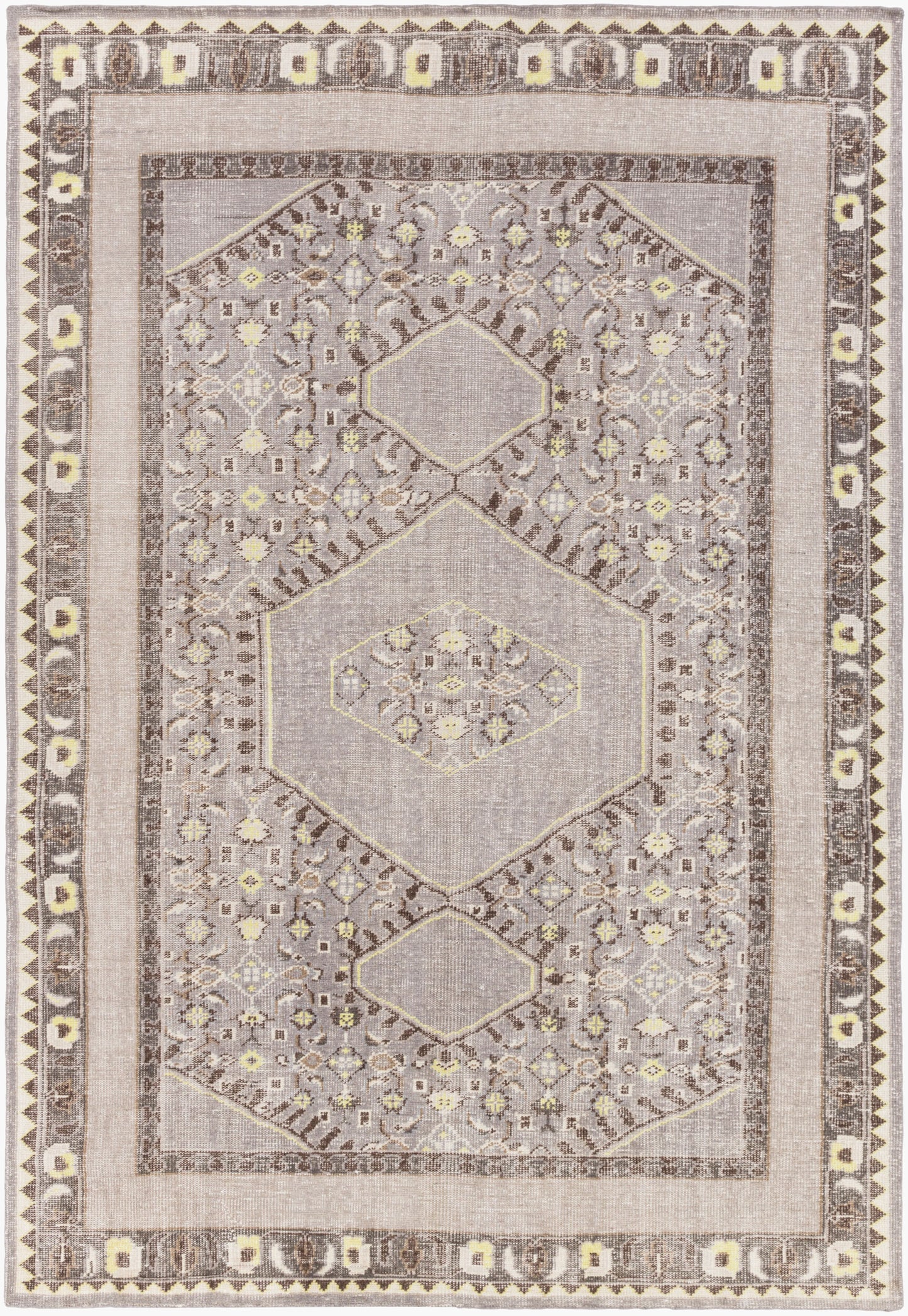 Alfombra de lana hecha a mano Zahra ZHA-4009 de 8' x 11'