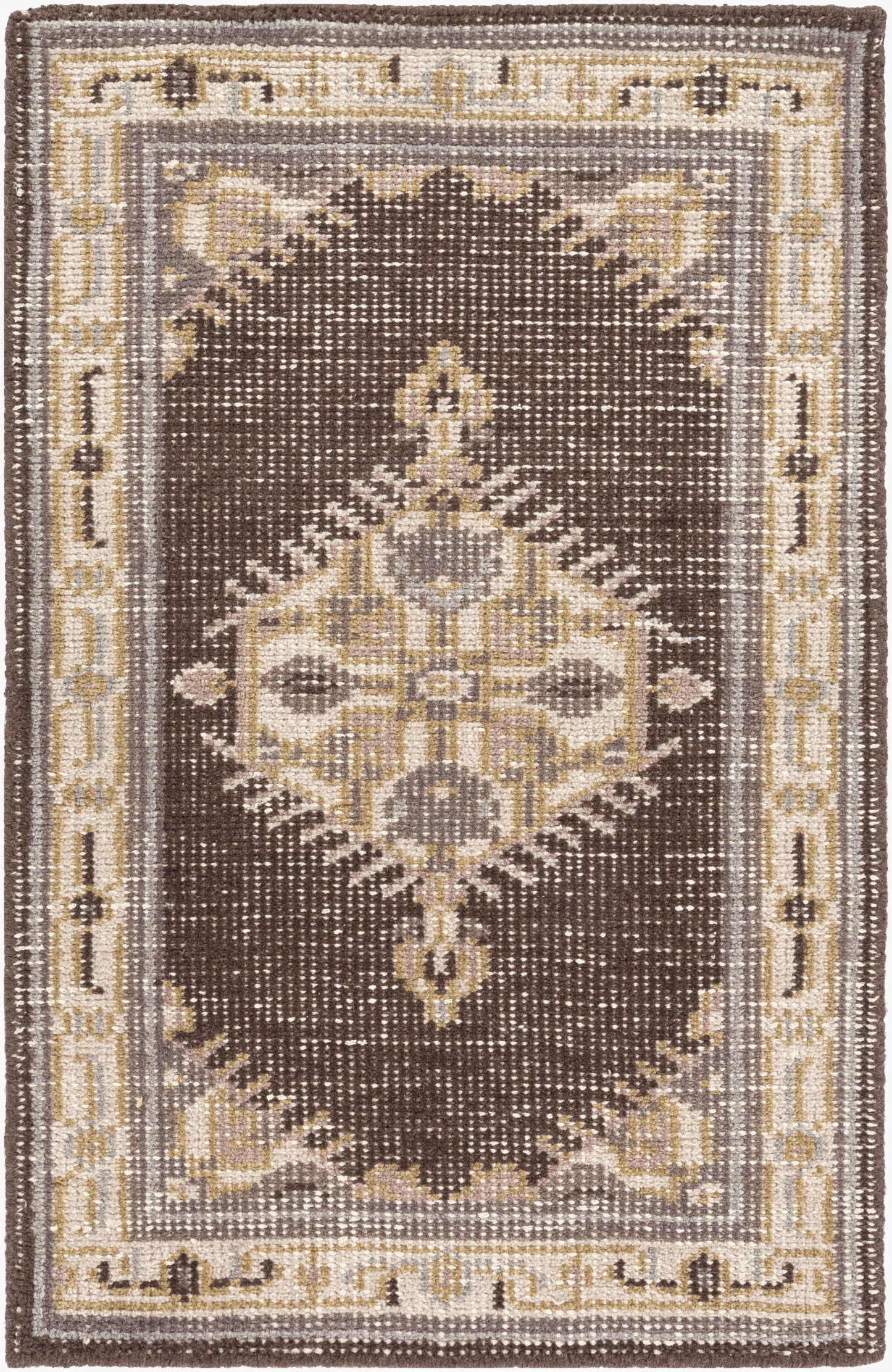 Zahra ZHA-4011 2' x 3' Handmade Wool Accent Rug