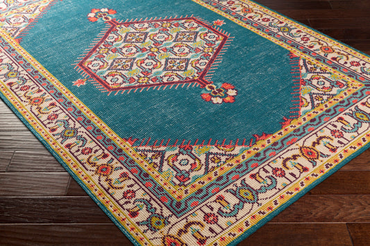 Alfombra decorativa de lana hecha a mano Zahra ZHA-4052 de 2' x 3'