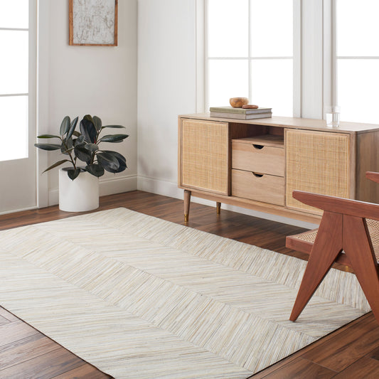 Zander ZND-1001 2' x 3' Handmade Accent Rug