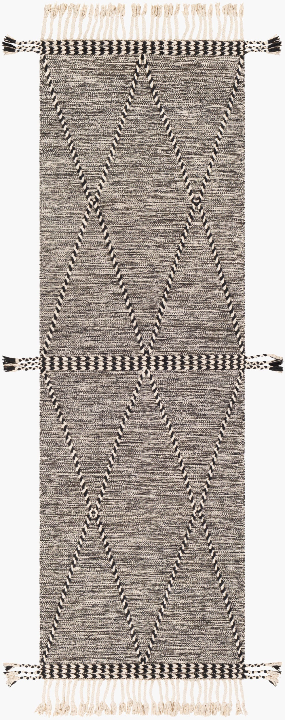 Zanafi ZNF-2301 8ft Runner Handmade Runner Rug