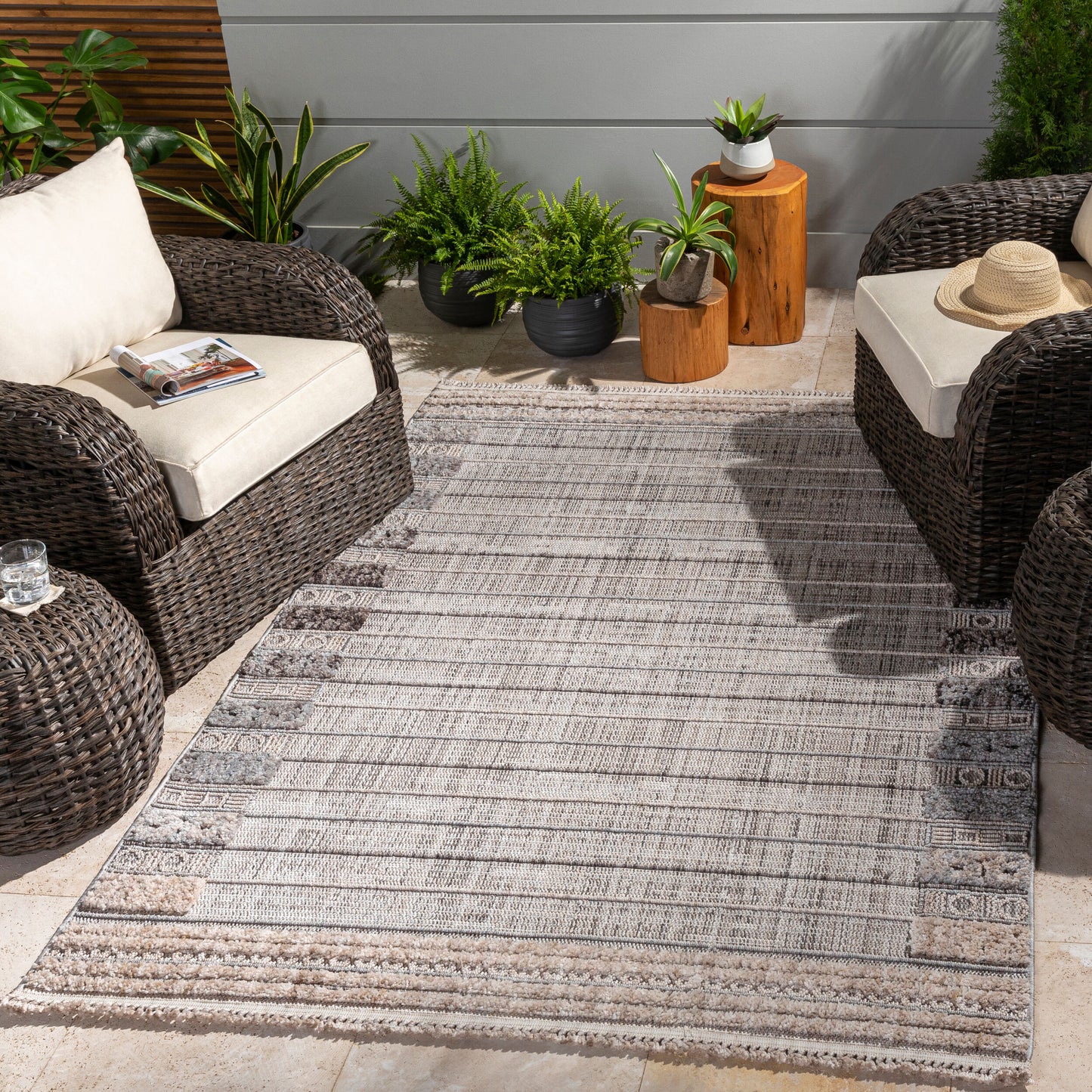 Zaragoza ZRZ-2308 6' x 9' Machine Woven Area Rug