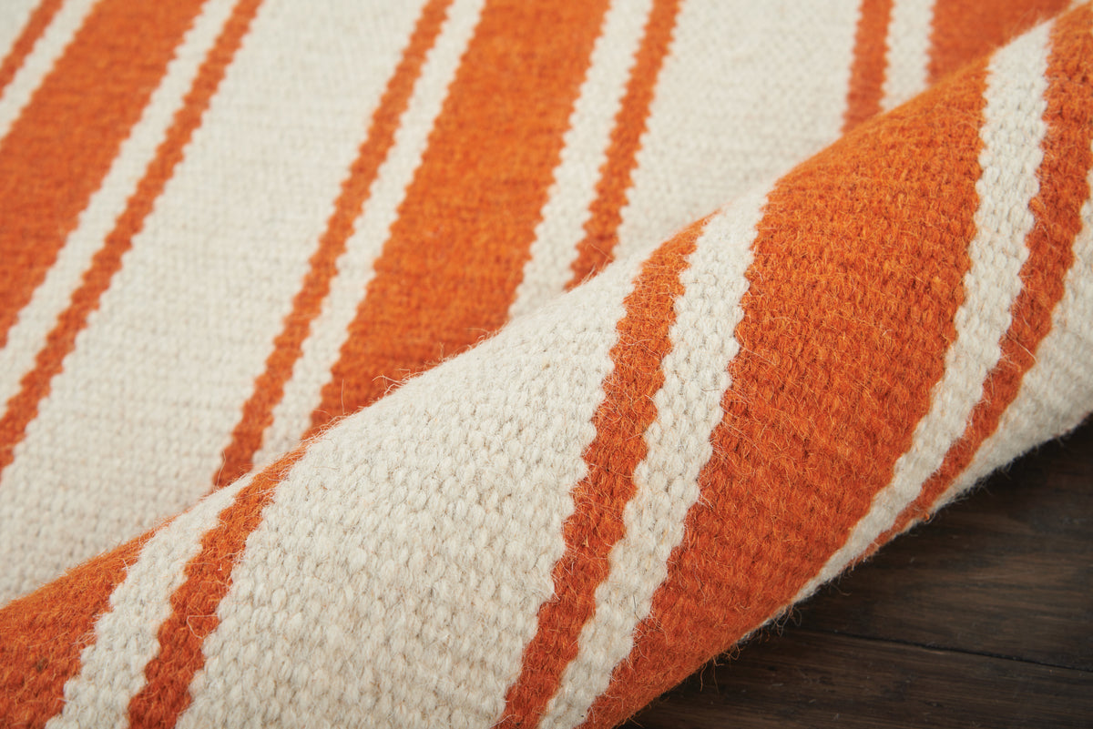 Rio Vista DST01 Ivory/Orange Woven Rug