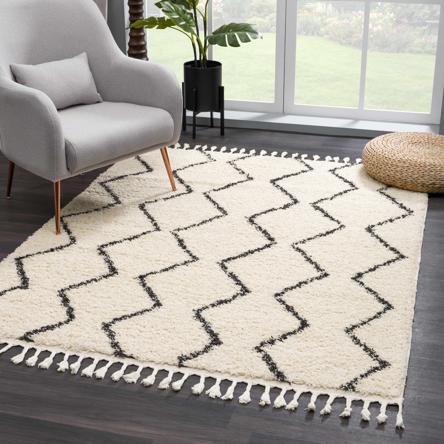 Berber Shag BBE-2303 Machine Woven Rug