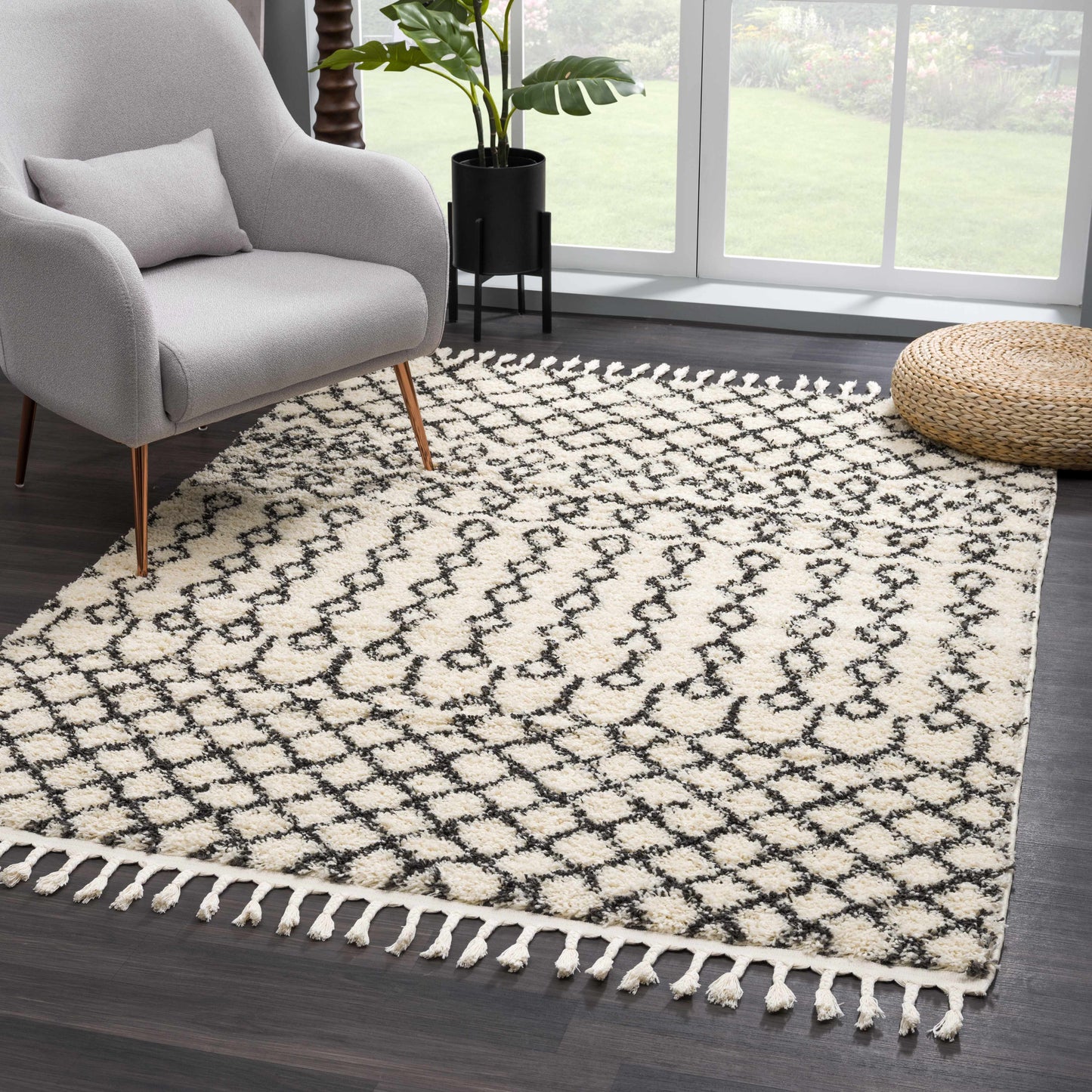 Berber Shag BBE-2309 Machine Woven Rug