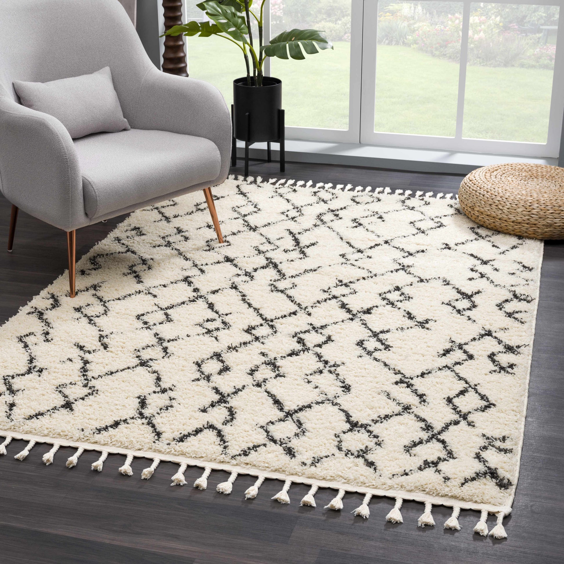 Berber Shag BBE-2301 Machine Woven Rug