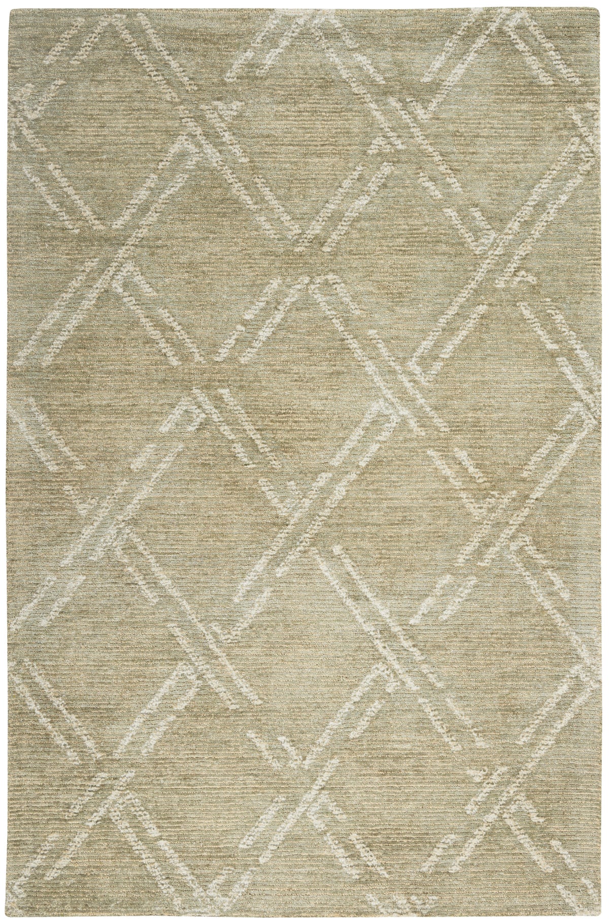 Venosa VSN01 Green Ivory Tufted Rug