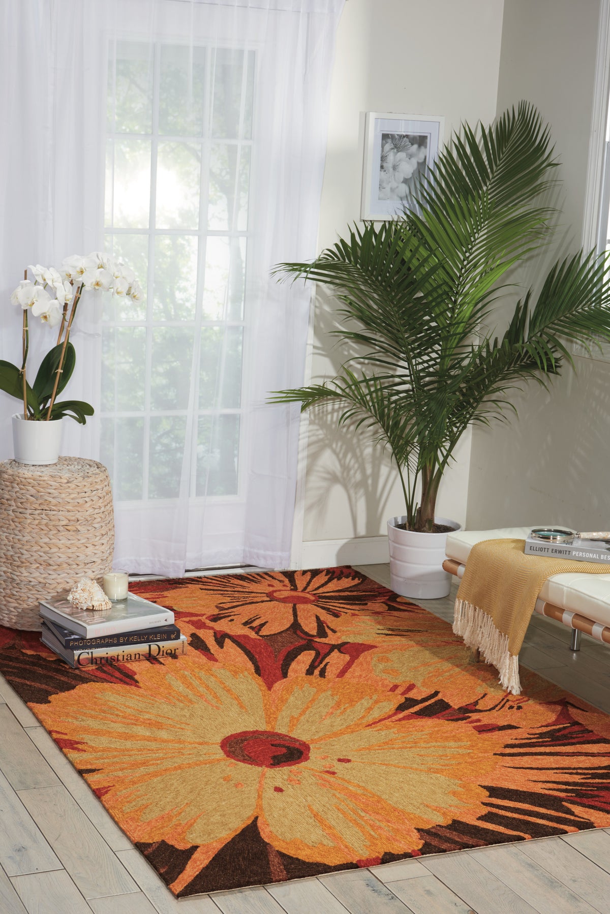 South Beach SOU19 Multicolor Hooked Rug