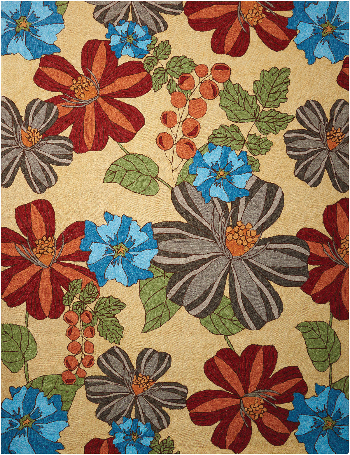 South Beach SOU04 Sand Hooked Rug