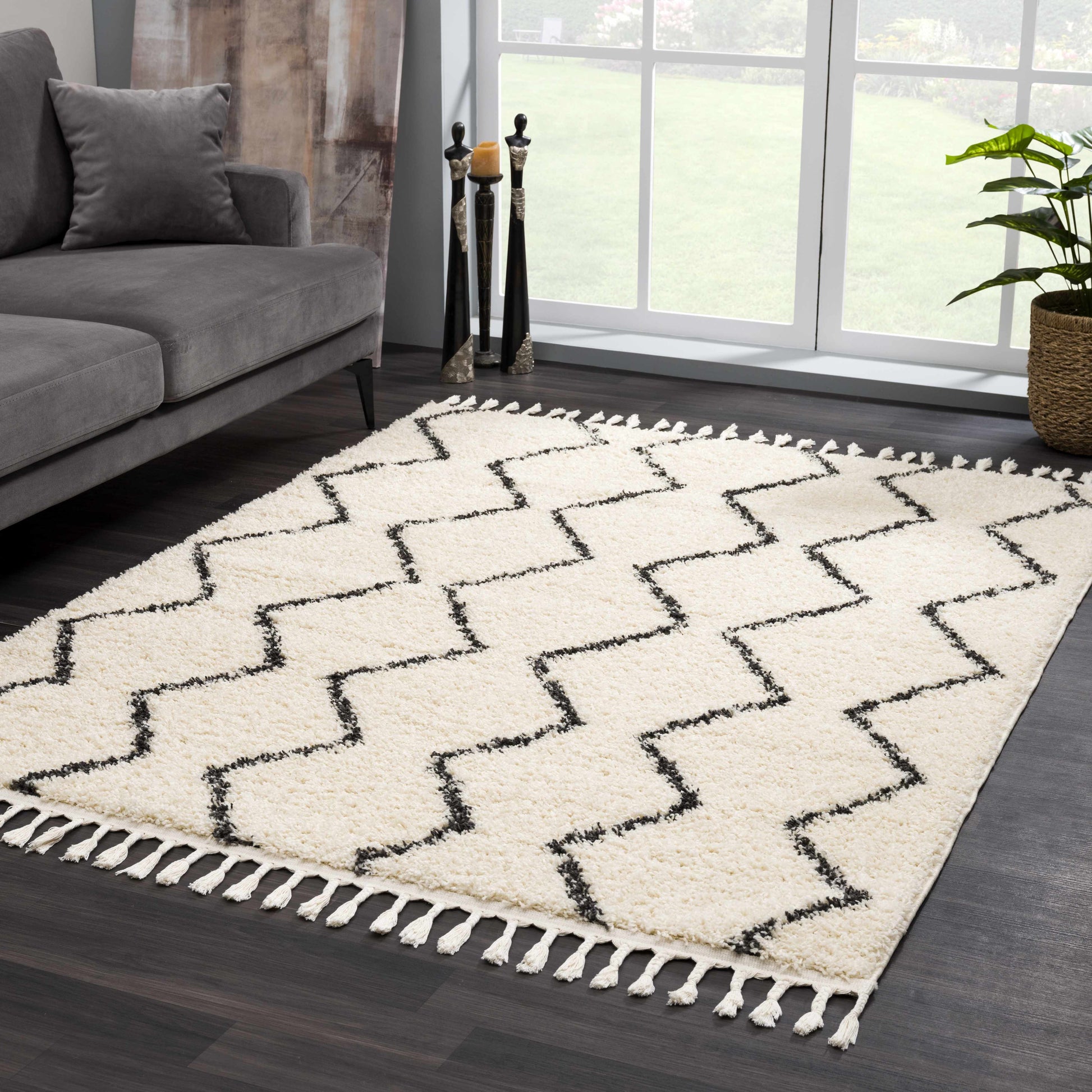 Berber Shag BBE-2303 Machine Woven Rug