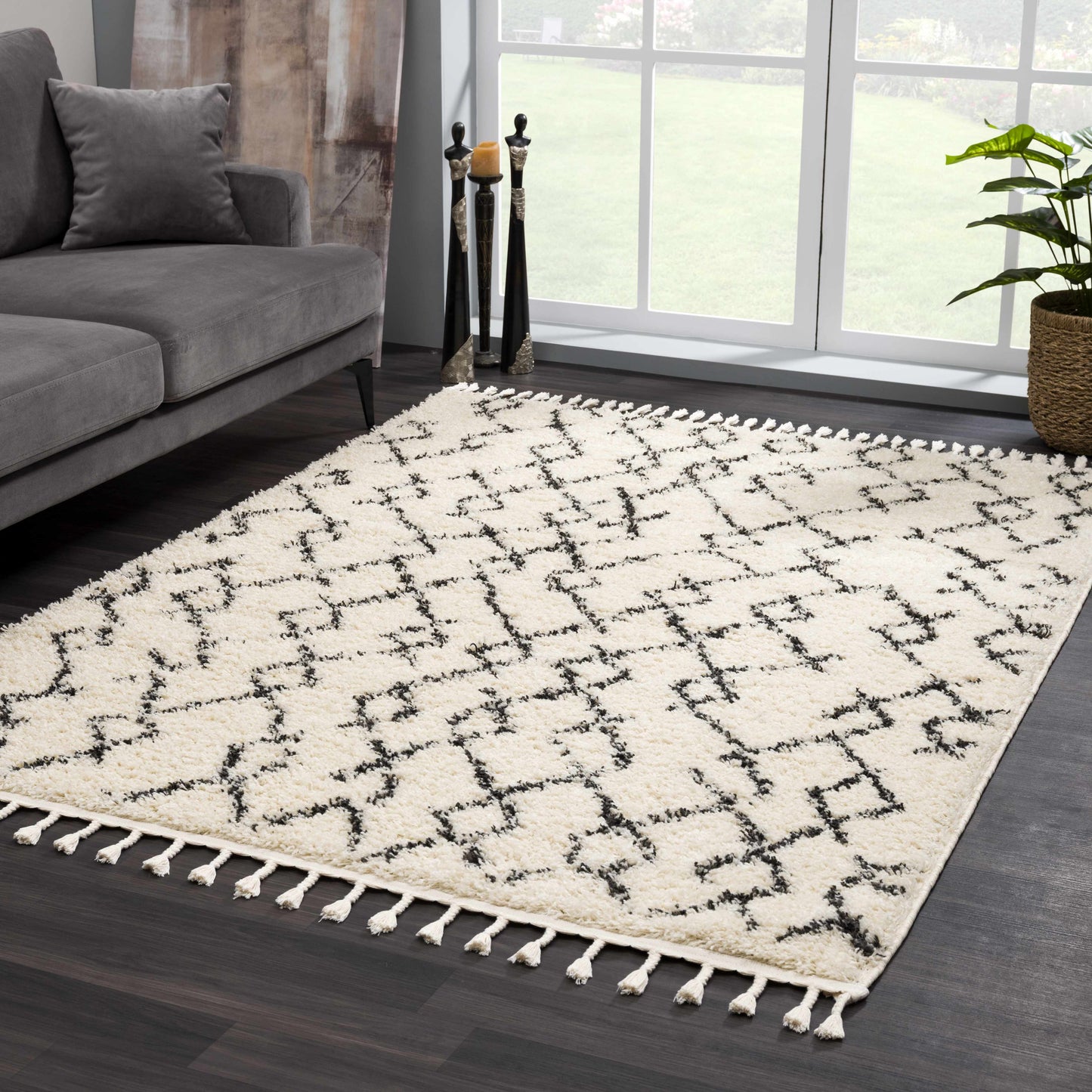 Berber Shag BBE-2301 Machine Woven Rug