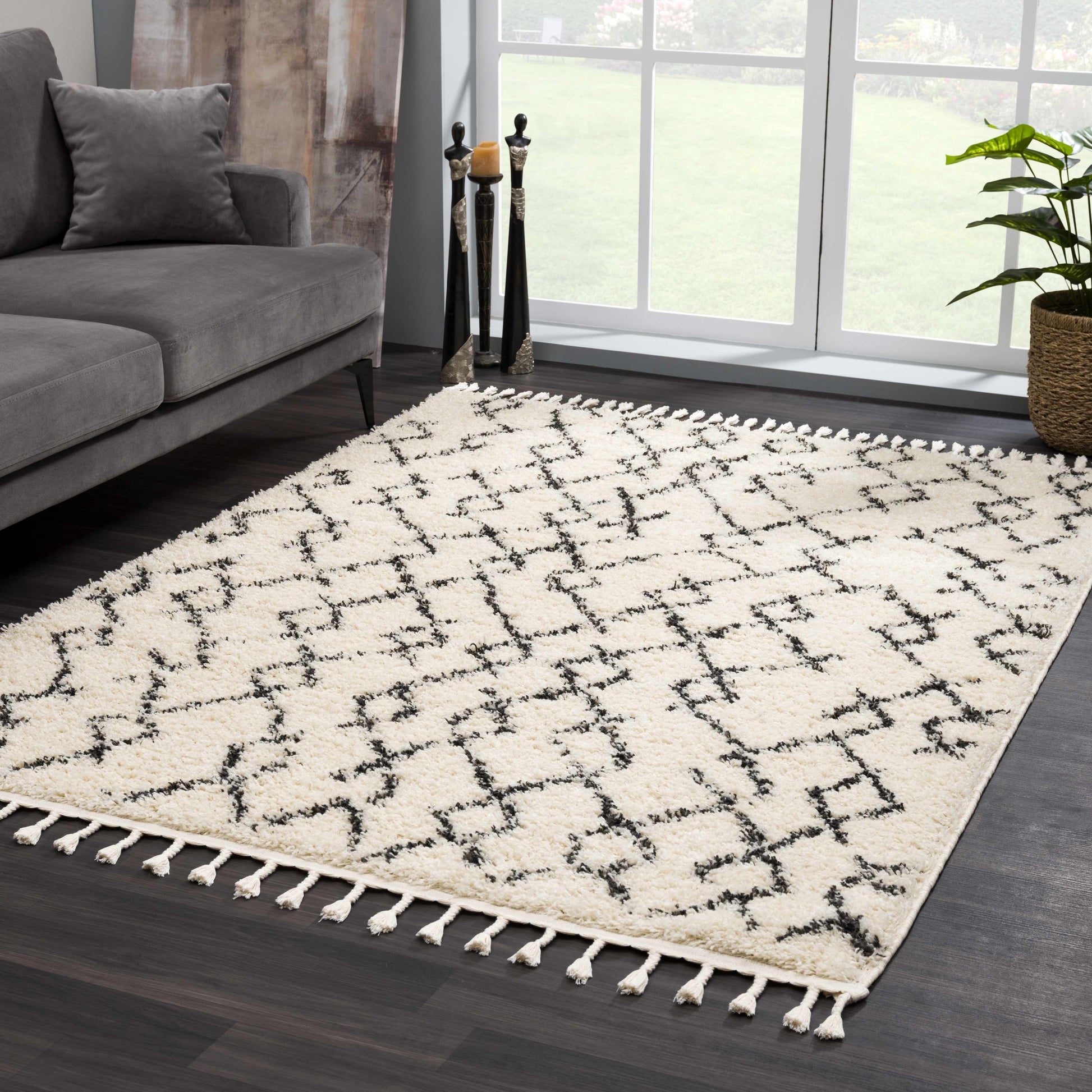 Berber Shag BBE-2301 Machine Woven Rug