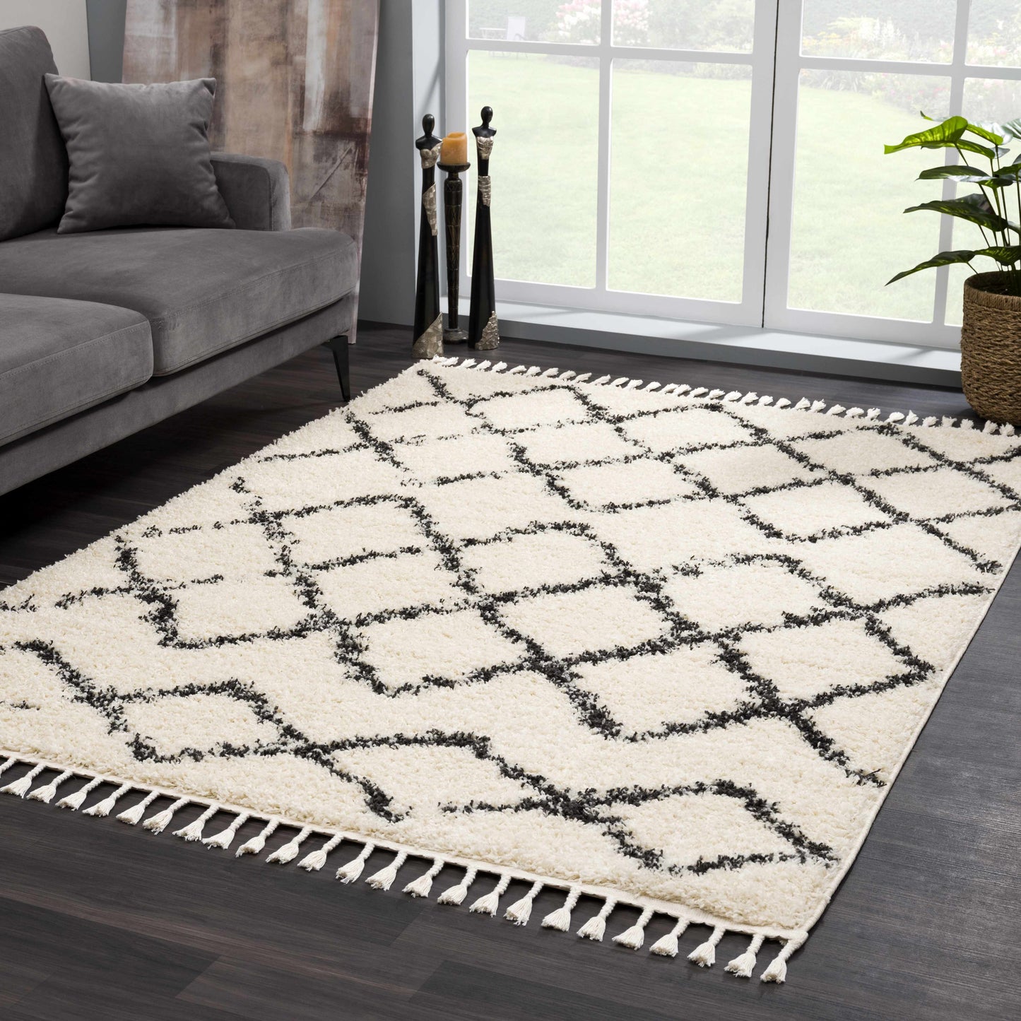 Berber Shag BBE-2300 Machine Woven Rug