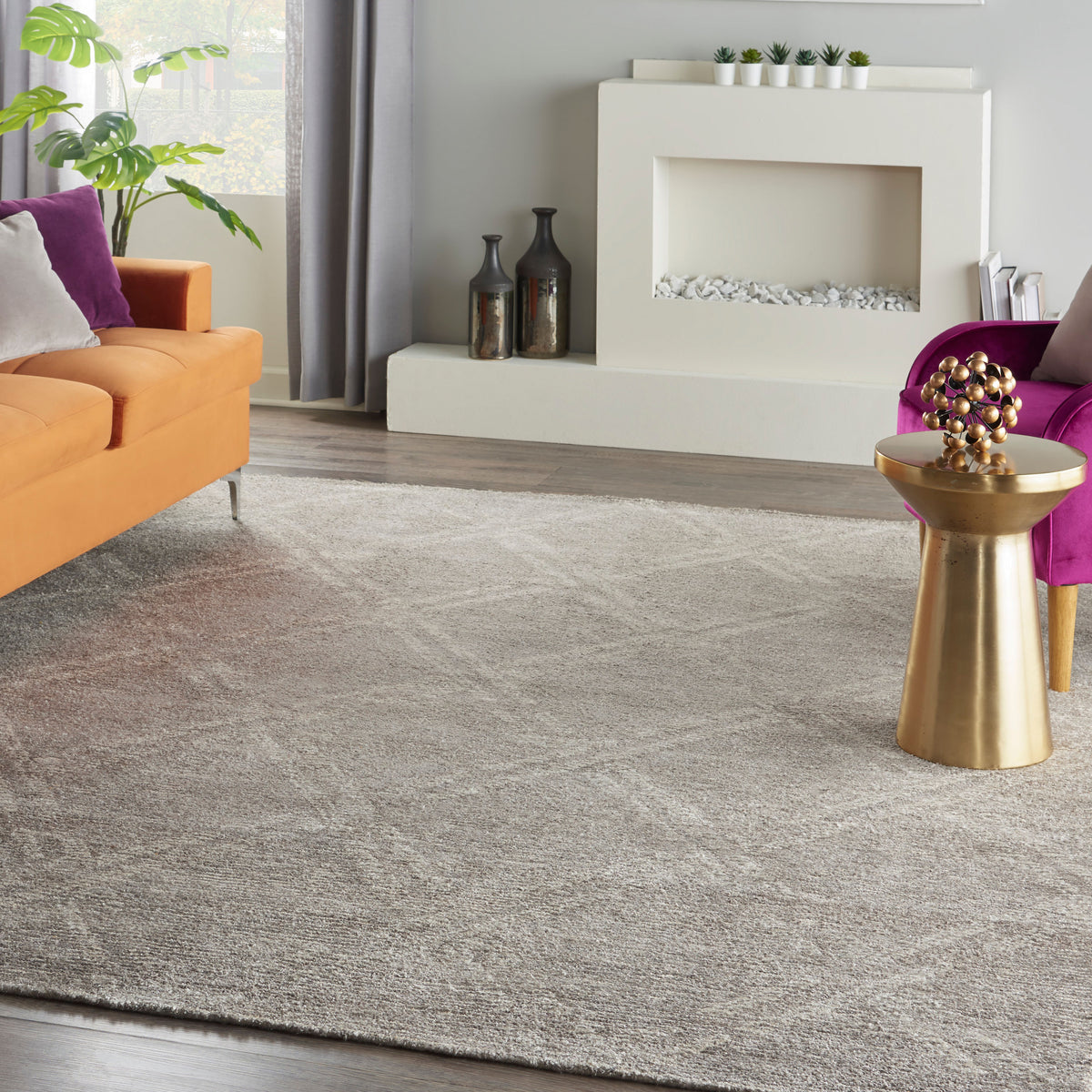 Venosa VSN01 Grey Ivory Tufted Rug