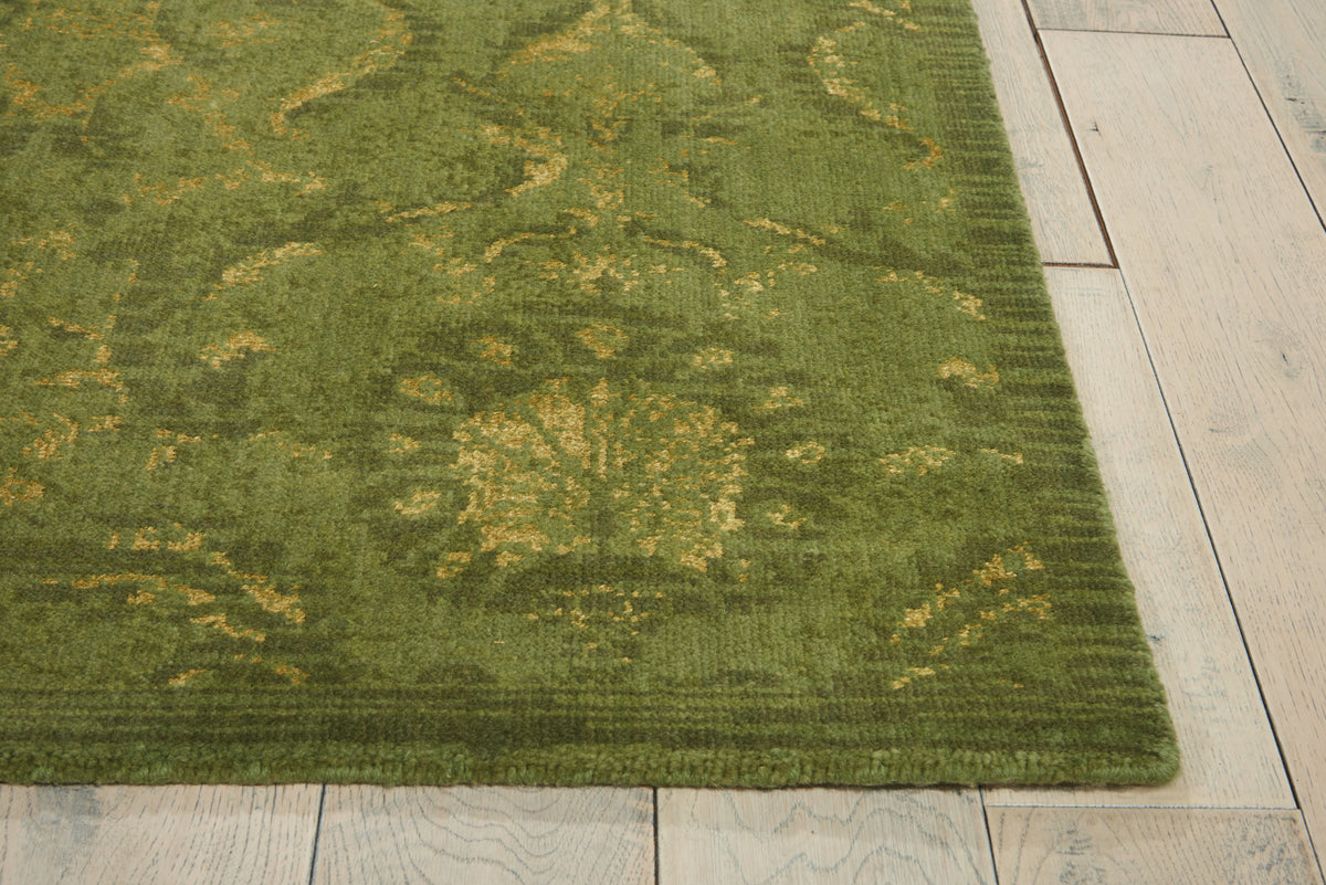 Silken Allure SLK03 Light Green Loomed Rug