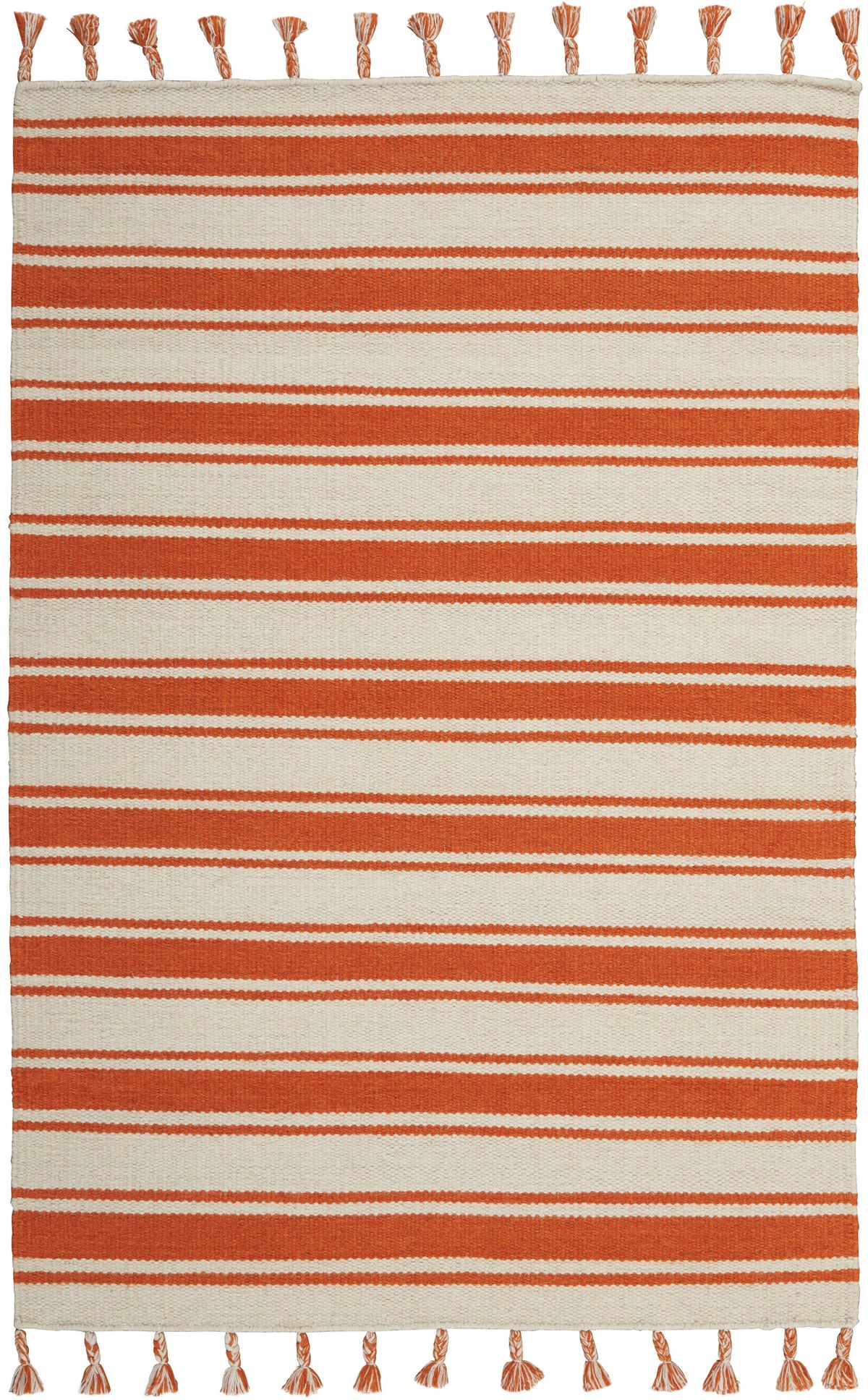 Rio Vista DST01 Ivory/Orange Woven Rug