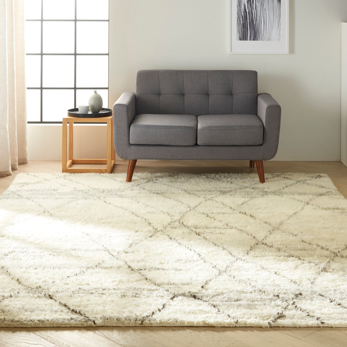 Calvin Klein San Antonio CK773 Ivory Multicolor Knotted Rug