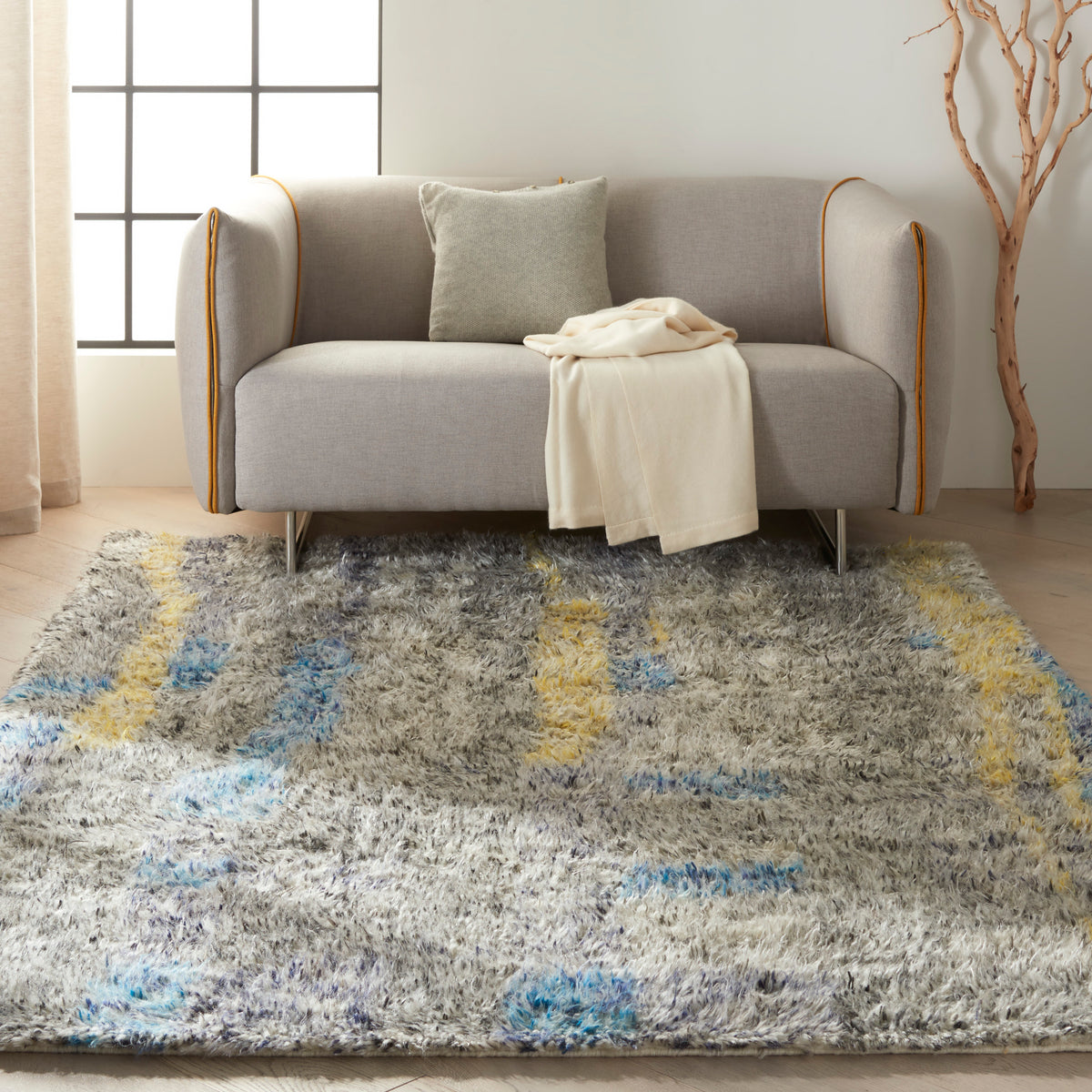Calvin Klein San Antonio CK771 Multicolor Knotted Rug