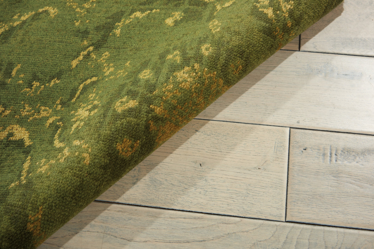 Silken Allure SLK03 Light Green Loomed Rug