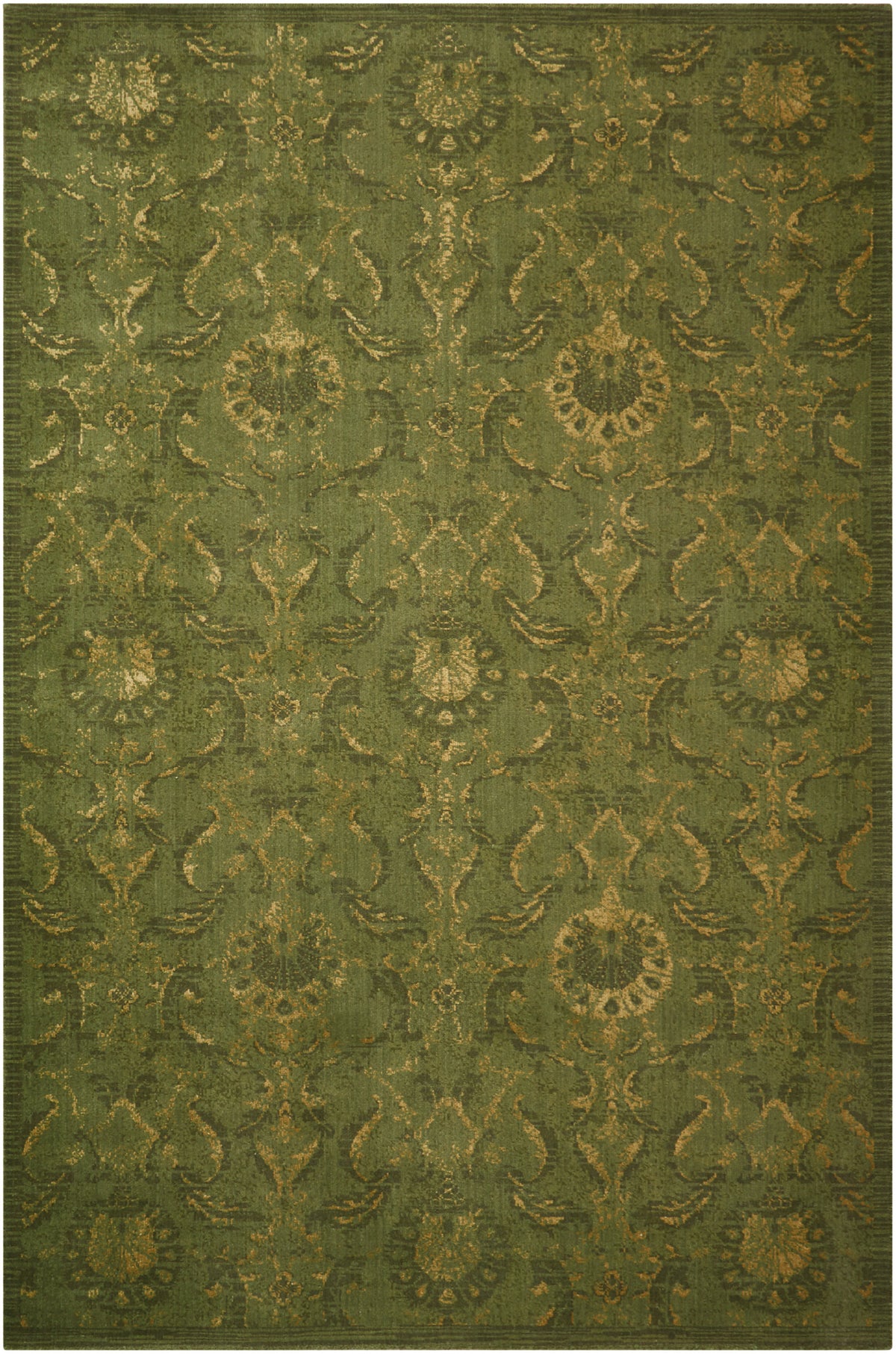 Silken Allure SLK03 Light Green Loomed Rug