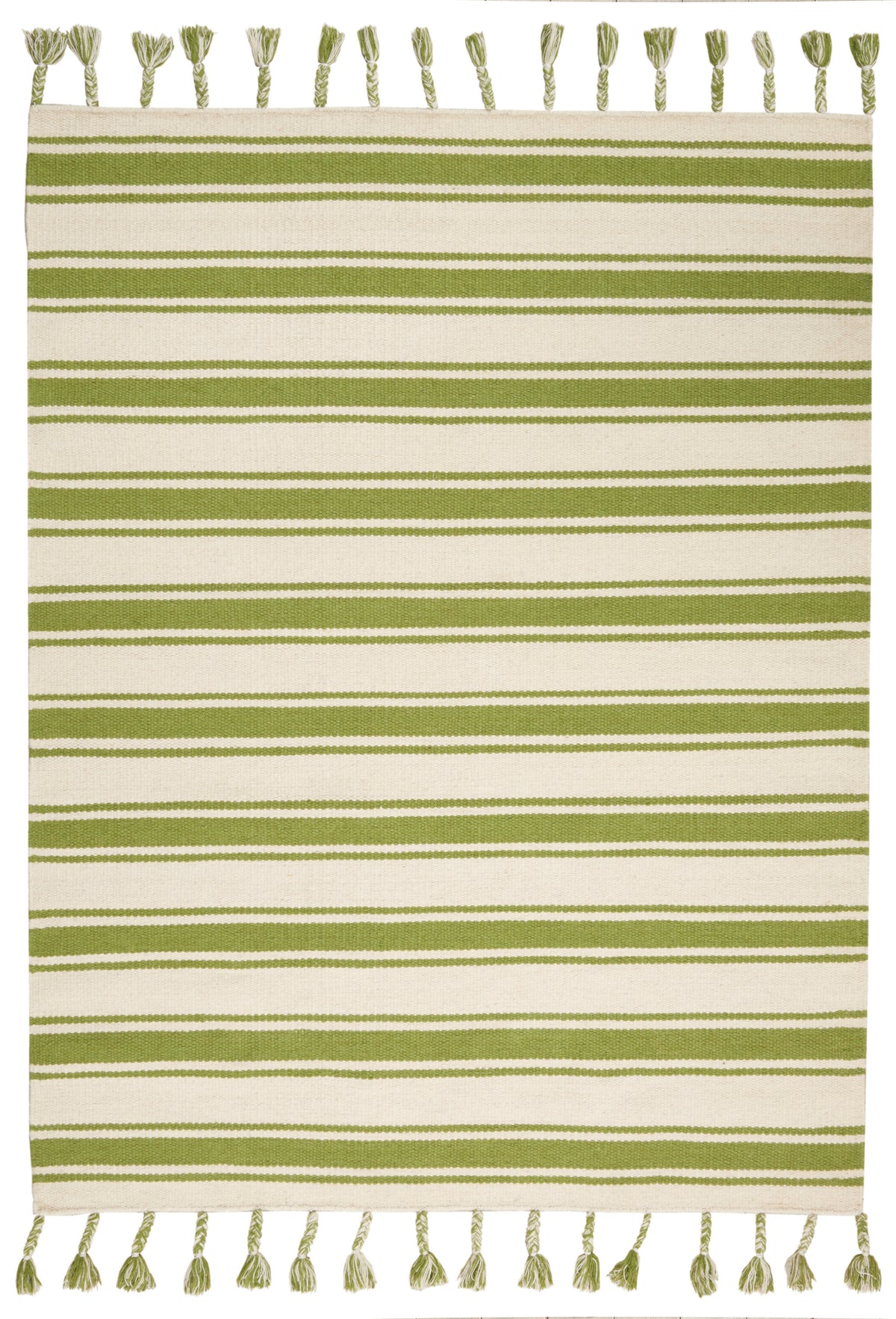Rio Vista DST01 Ivory/Green Woven Rug