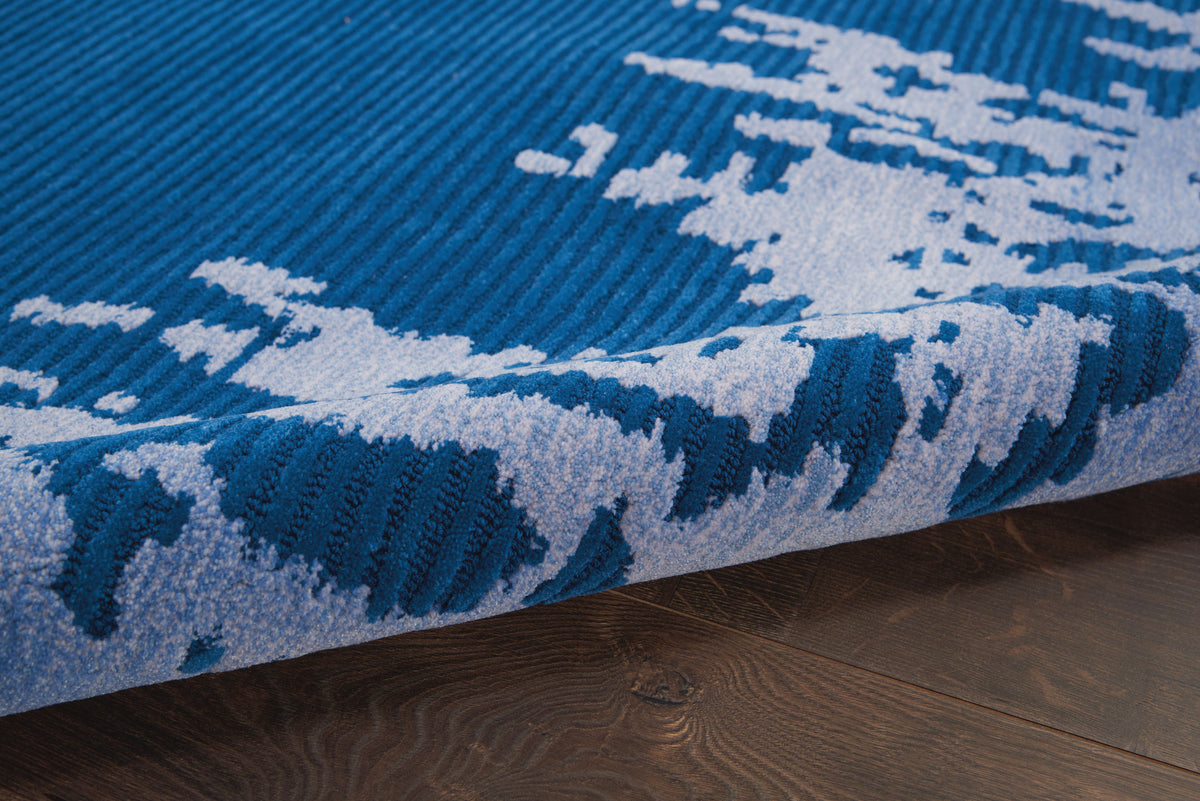 Symmetry SMM02 Navy Blue Tufted Rug