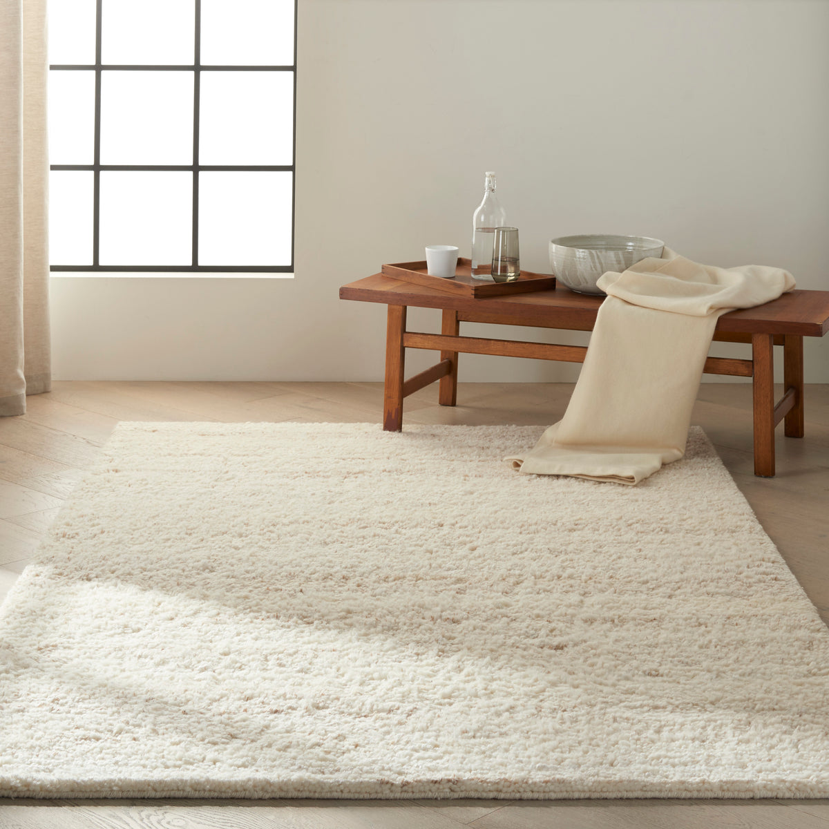 Calvin Klein Agadir CK930 Beige Knotted Rug
