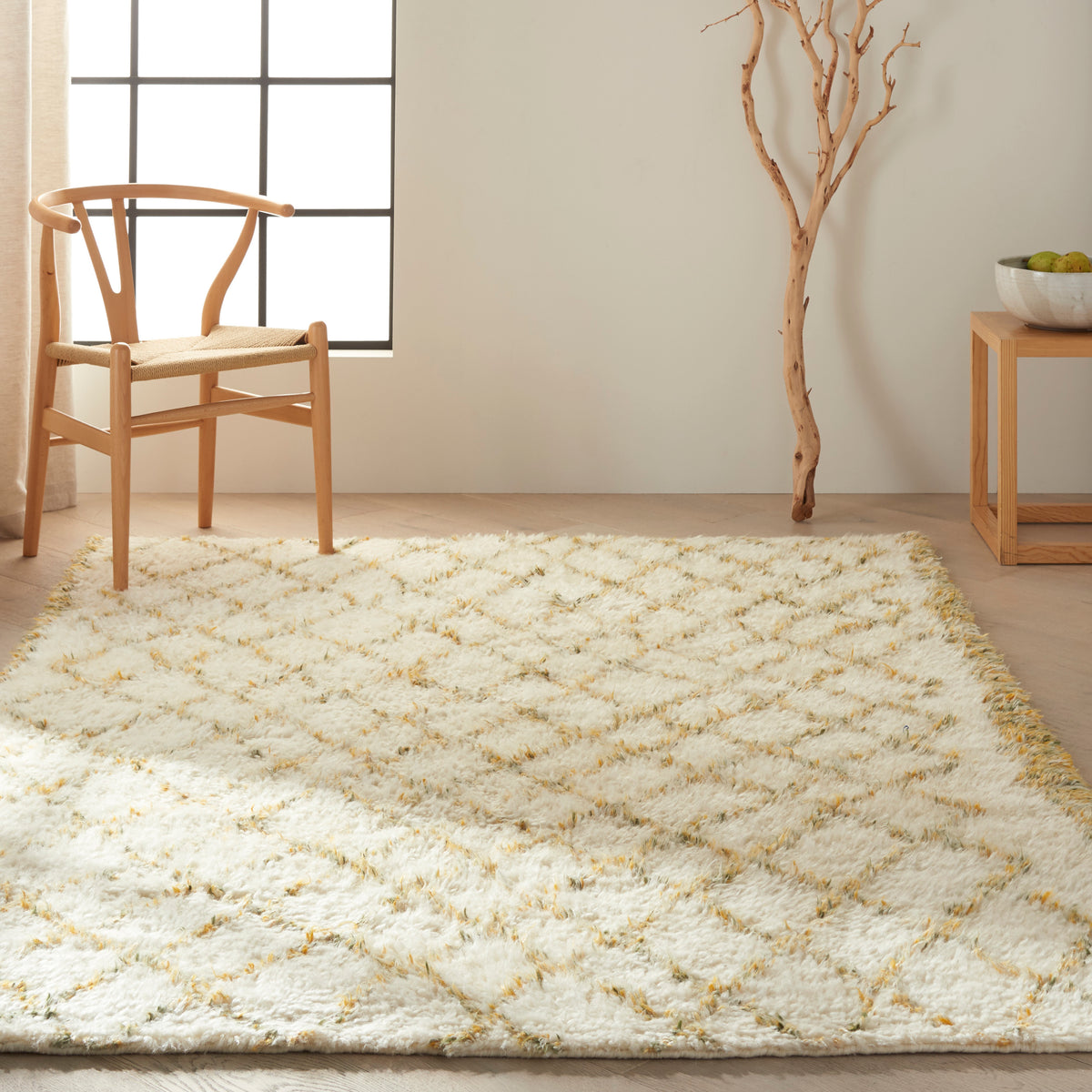 Calvin Klein San Antonio CK772 Ivory Multicolor Knotted Rug