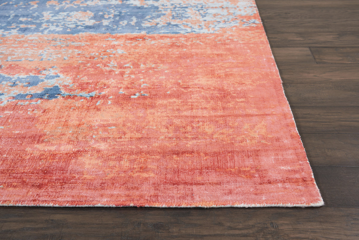 Safari Dreams KI374 Blue Brick Loomed Rug
