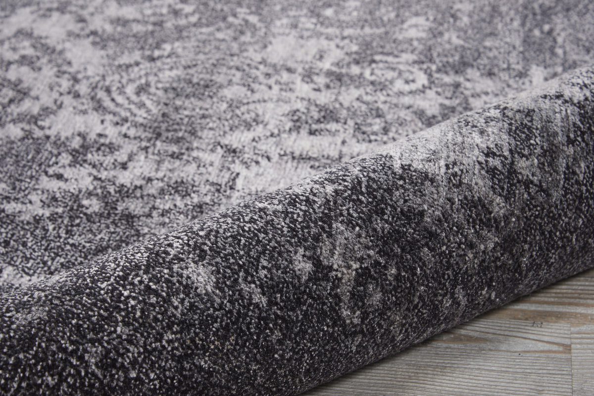Silk Shadows SHA14 Graphite Knotted Rug