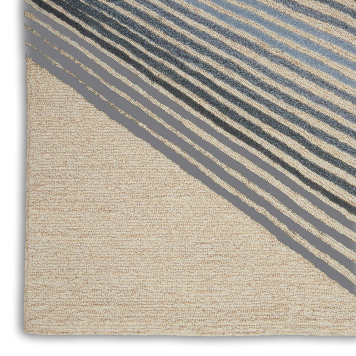 Symmetry SMM06 Ivory/Grey Tufted Rug