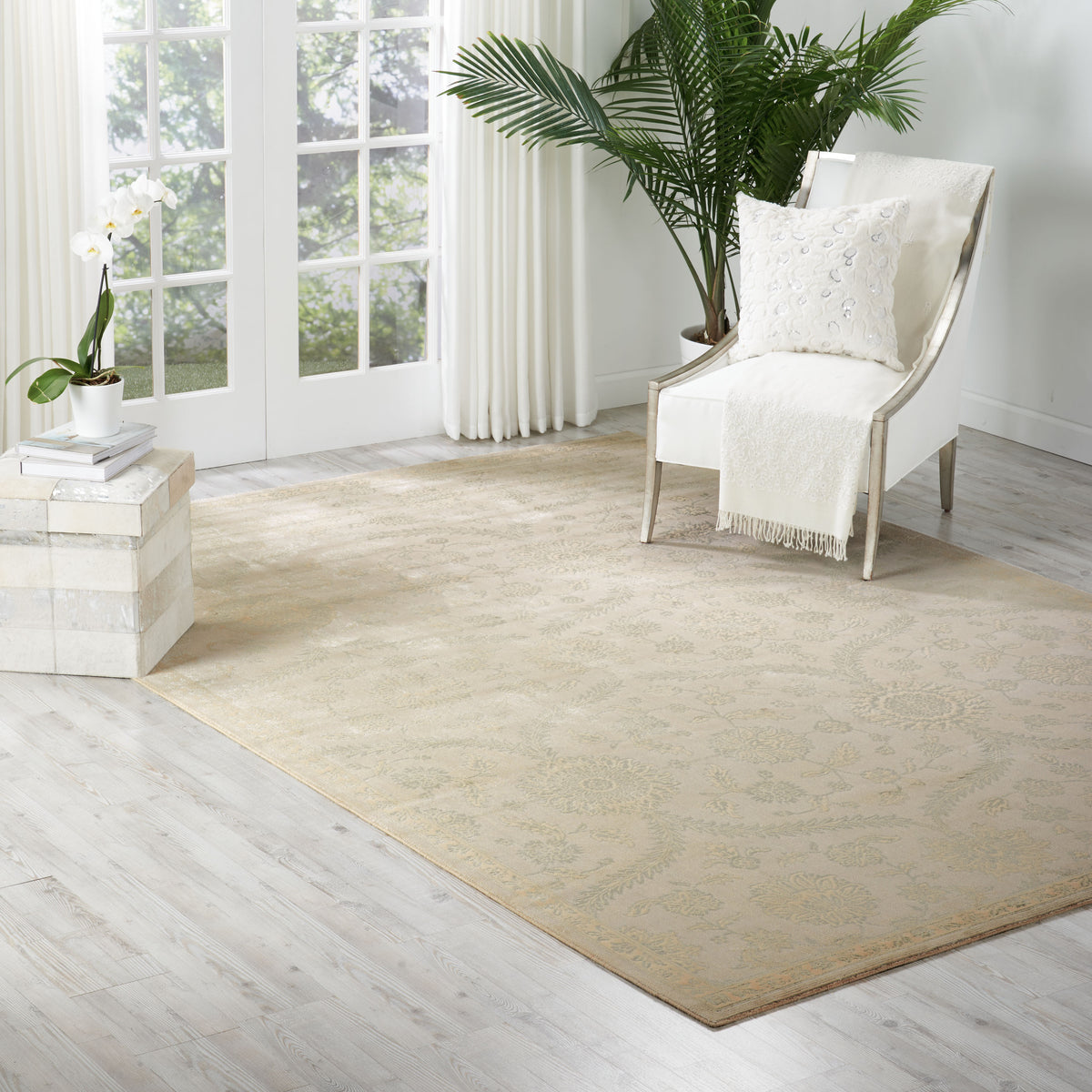 Luminance LUM04 Cream Mint Loomed Rug