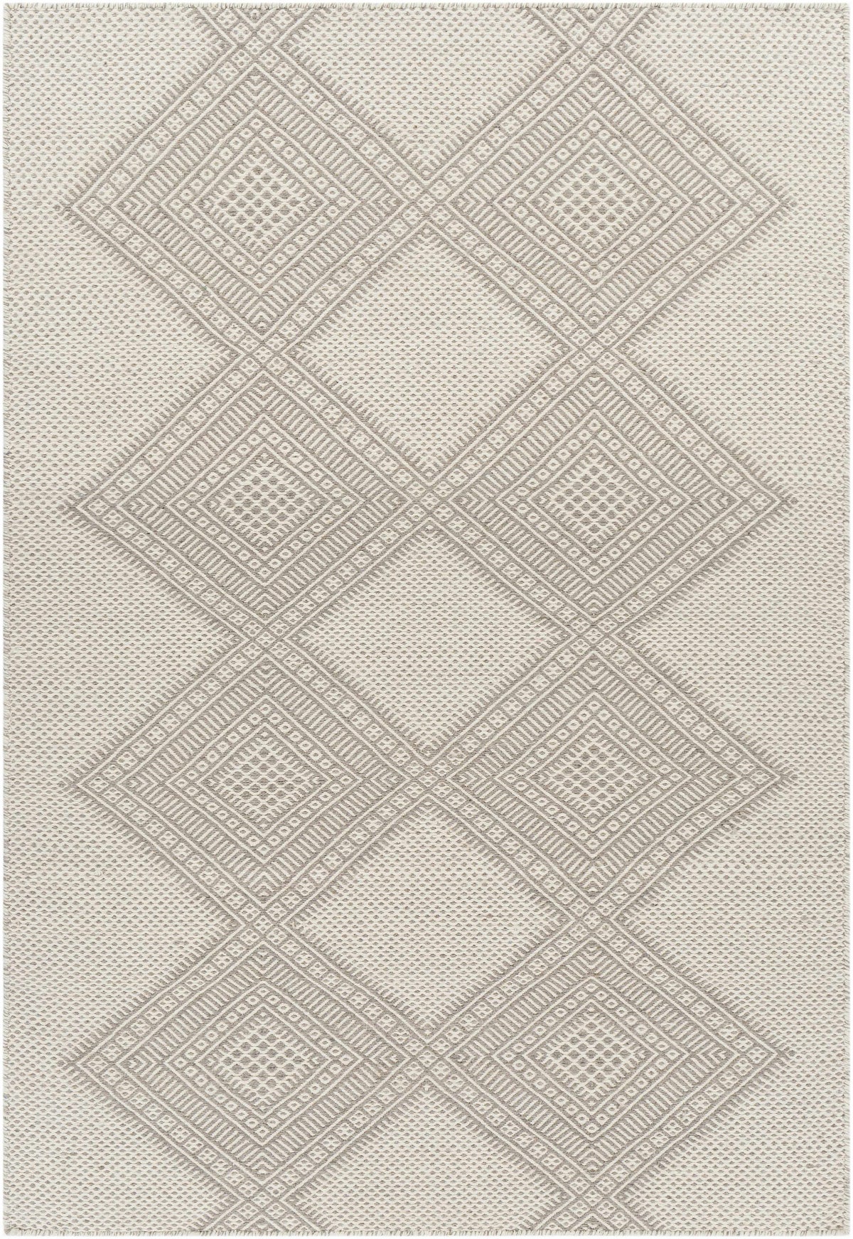 Gray Hand Woven 100% Wool Global Rectangle Handmade rug, Indoor use only, no fringe, non-washable. runner also available