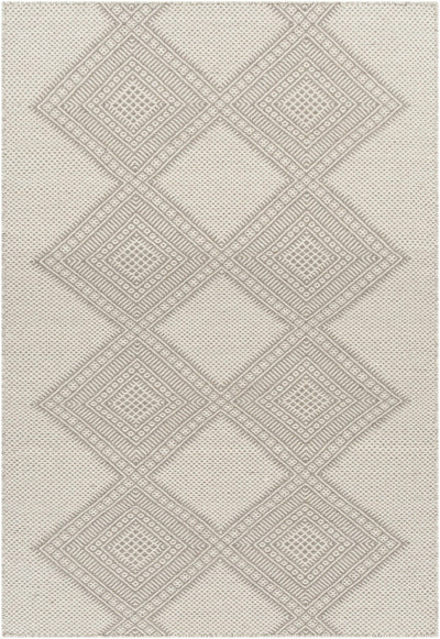 Gray Hand Woven 100% Wool Global Rectangle Handmade rug, Indoor use only, no fringe, non-washable. runner also available