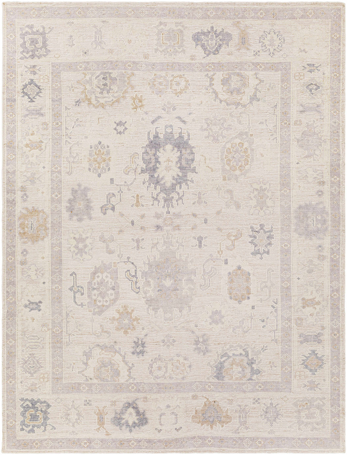 Medium Gray Hand Knotted 100% Recycled PET Yarn Traditional Rectangle Handmade rug, Indoor use only, no fringe, non-washable. runner also available