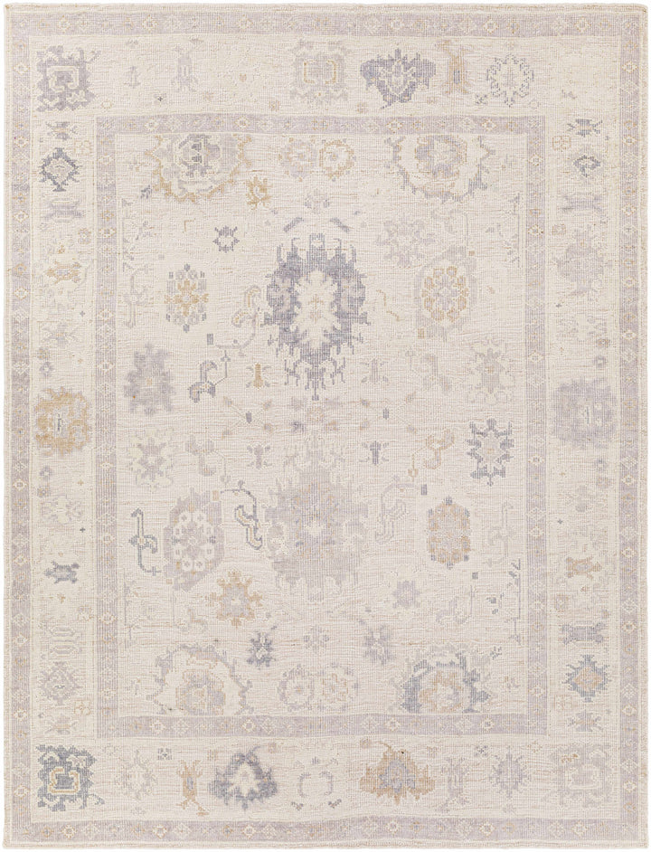 Medium Gray Hand Knotted 100% Recycled PET Yarn Traditional Rectangle Handmade rug, Indoor use only, no fringe, non-washable. runner also available