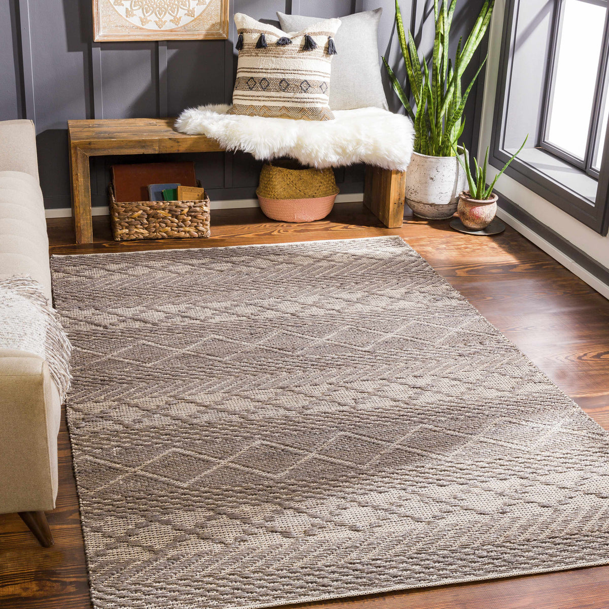 Santa Barbara SBB-2305 Hand Woven Rug