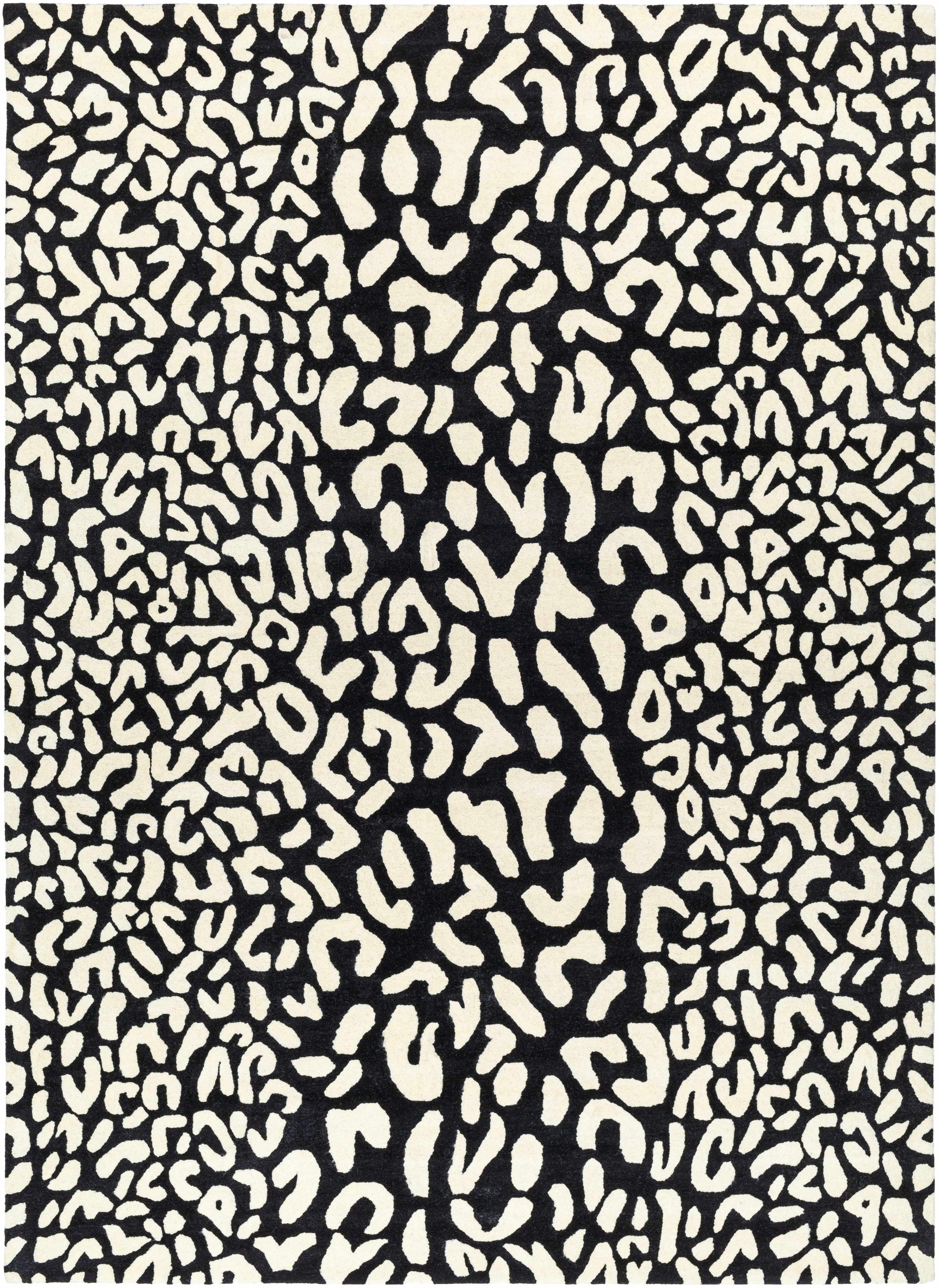 Black Hand Tufted 100% Wool Modern Rectangle Handmade rug, Indoor use only, no fringe, non-washable. runner also available