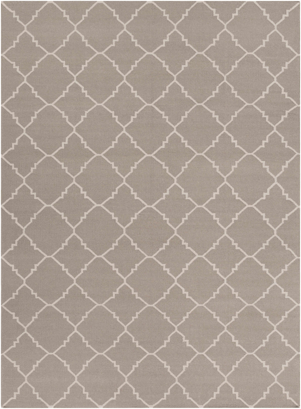 Brown Hand Woven 100% Wool Modern Rectangle Handmade rug, Indoor use only, no fringe, non-washable.