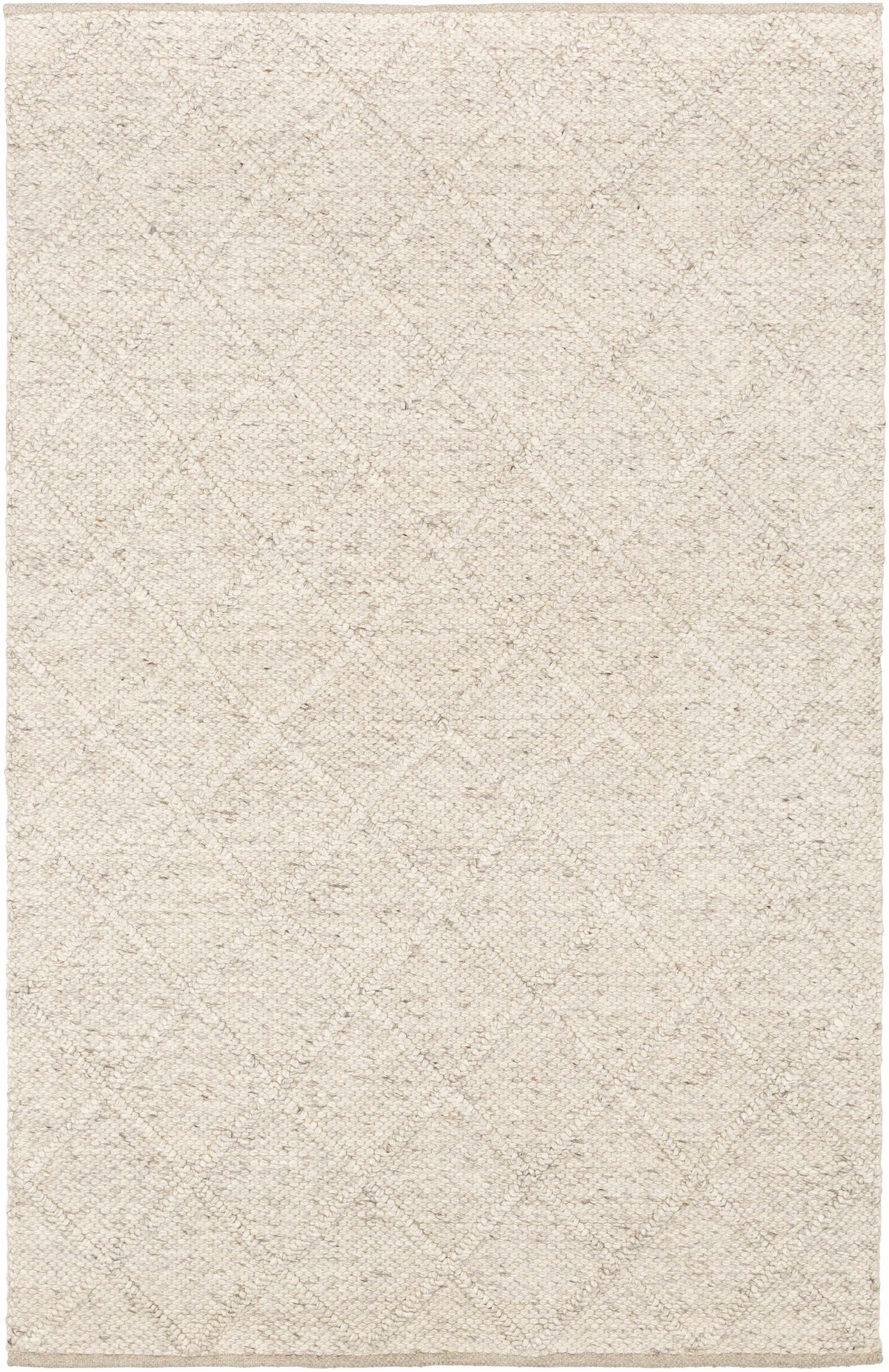 Light Beige Hand Woven 70% Wool, 30% Viscose Modern Rectangle Handmade rug, Indoor use only, no fringe, non-washable. runner also available