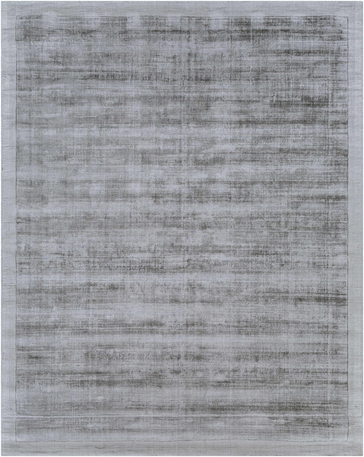 Gray Hand Loomed 100% Viscose Modern Rectangle Handmade rug, Indoor use only, no fringe, non-washable. round, runner also available