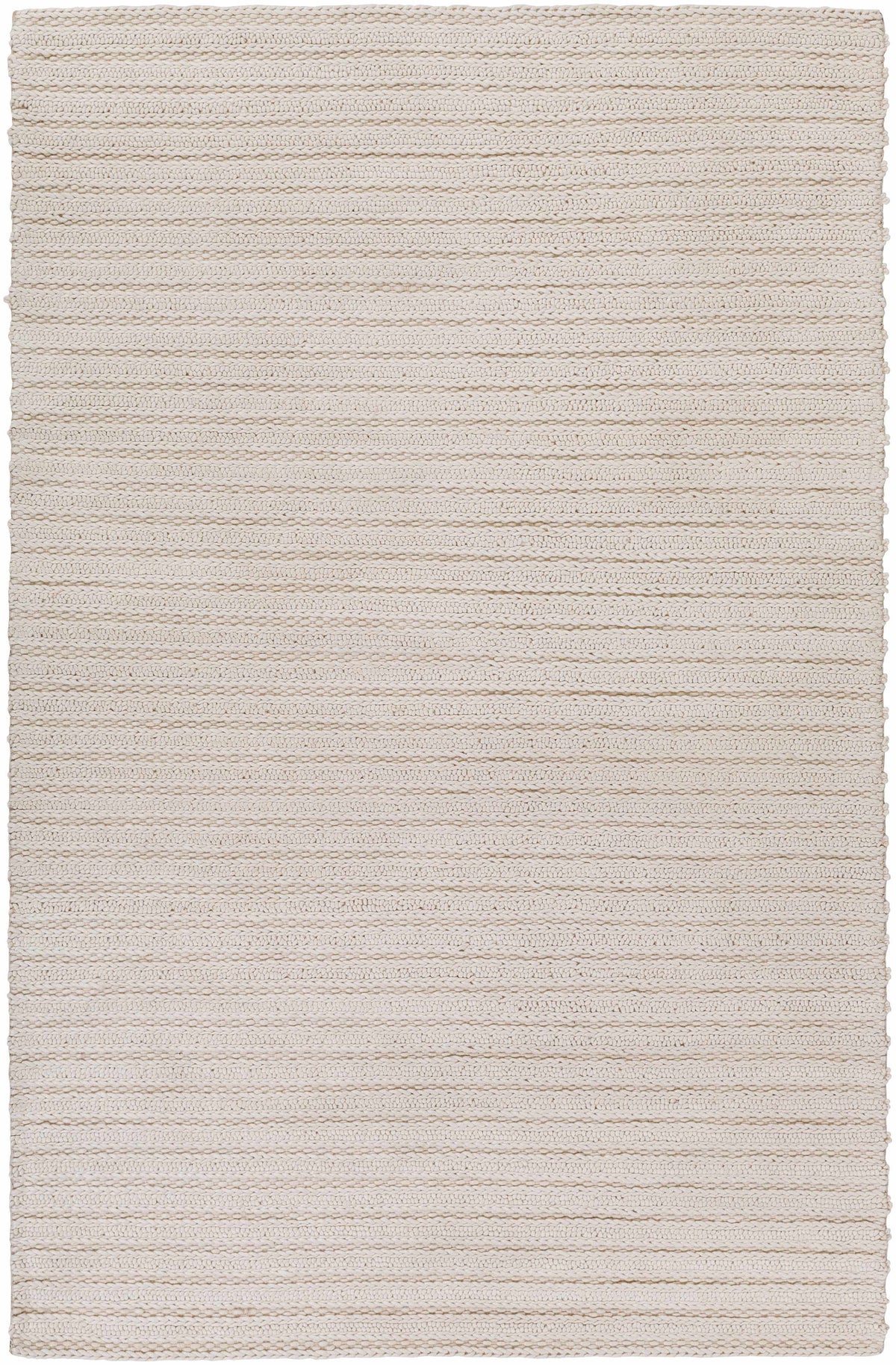 Off-White Hand Woven 70% Viscose, 30% NZ Wool Modern Rectangle Handmade rug, Indoor use only, no fringe, non-washable. runner also available