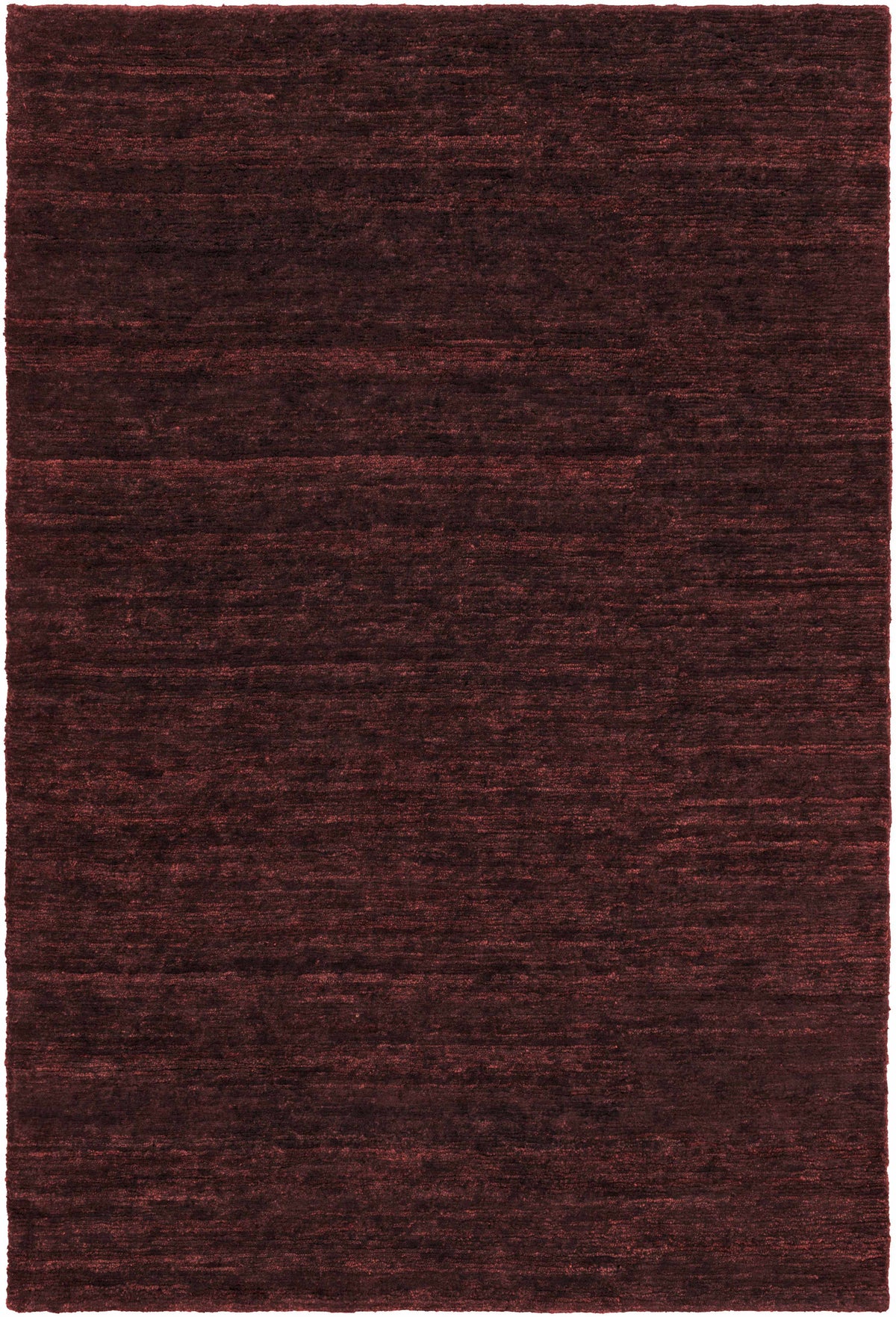 Burgundy Hand Knotted 100% Jute Modern Rectangle Handmade rug, Indoor use only, no fringe, non-washable.