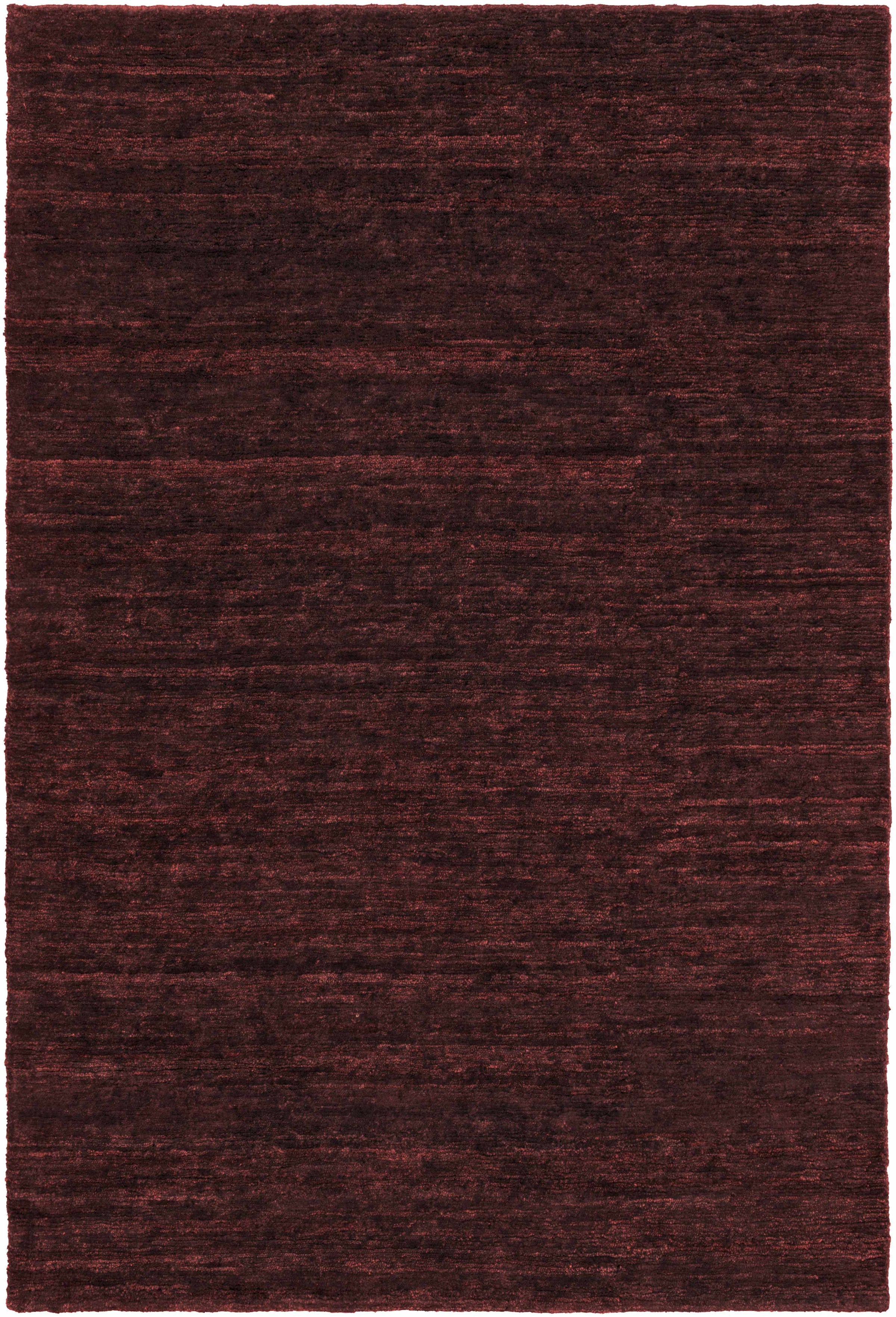 Burgundy Hand Knotted 100% Jute Modern Rectangle Handmade rug, Indoor use only, no fringe, non-washable.