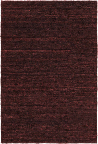 Burgundy Hand Knotted 100% Jute Modern Rectangle Handmade rug, Indoor use only, no fringe, non-washable.
