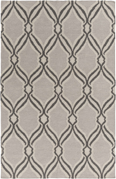 Charcoal Hand Woven 100% Wool Modern Rectangle Handmade rug, Indoor use only, no fringe, non-washable.
